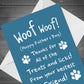 Funny Fathers Day Card From Dog Witty Humour Cheeky Joke Dad