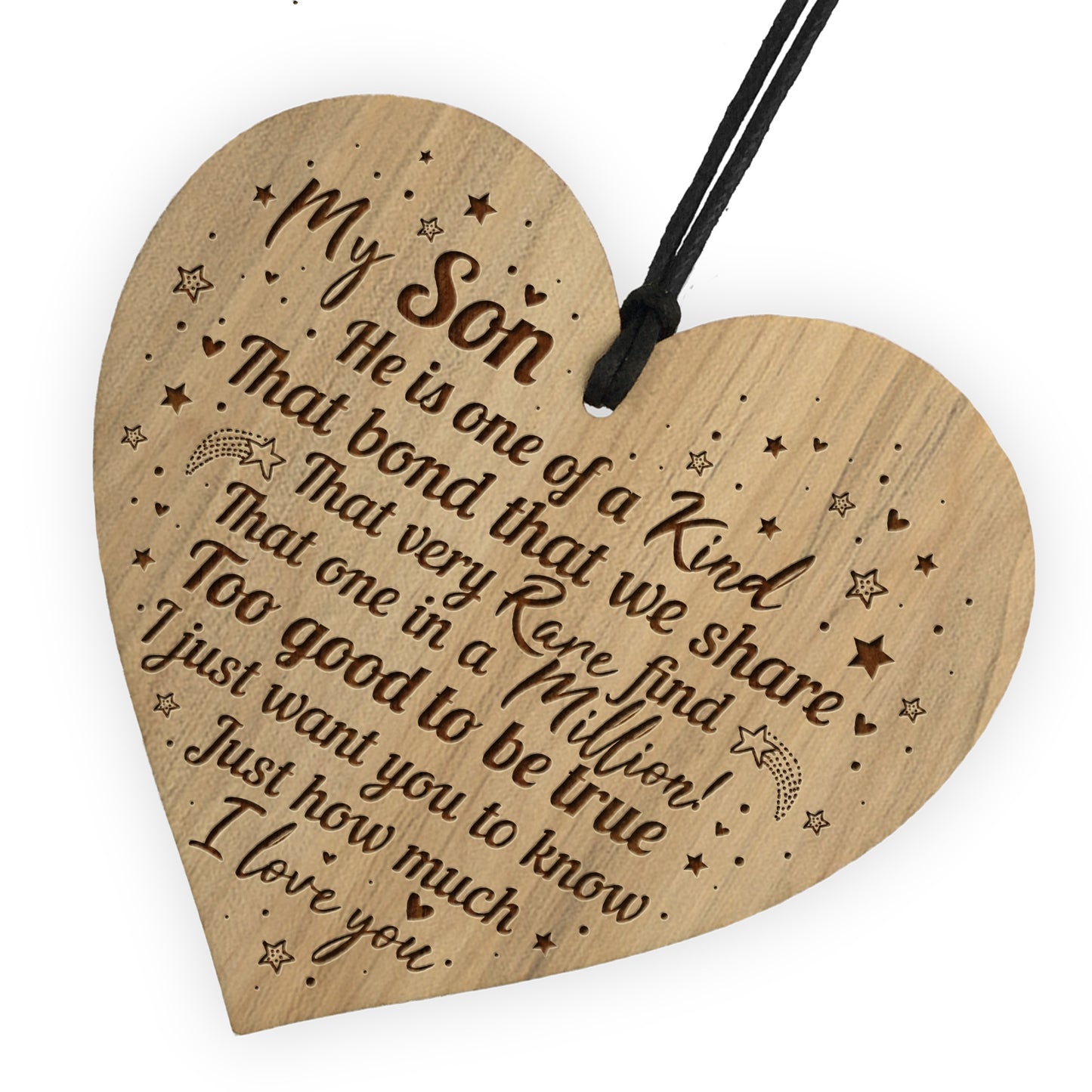 Gift For Son From Mum Dad Engraved Heart 16th 18th 21st Birthday