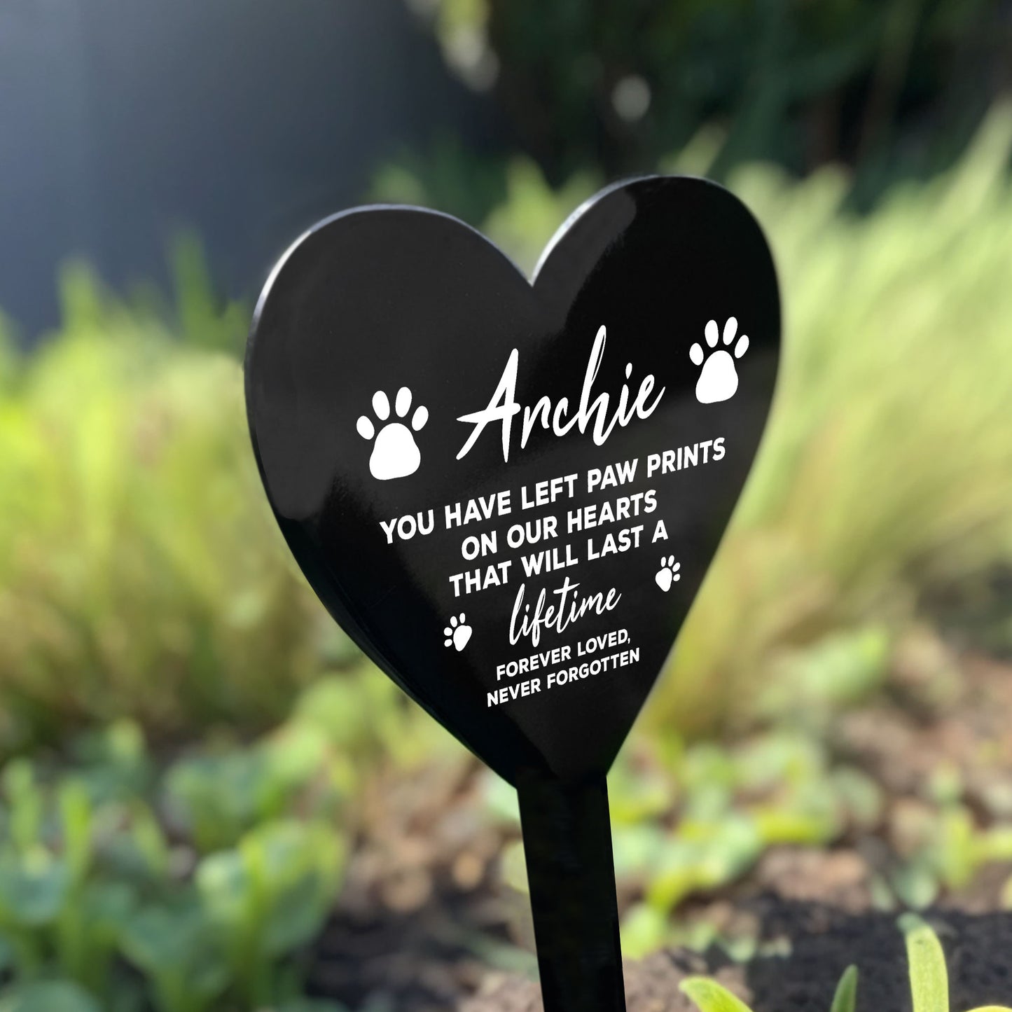 Memorial Plaque For Pet Dog Personalised Grave Marker Gifts