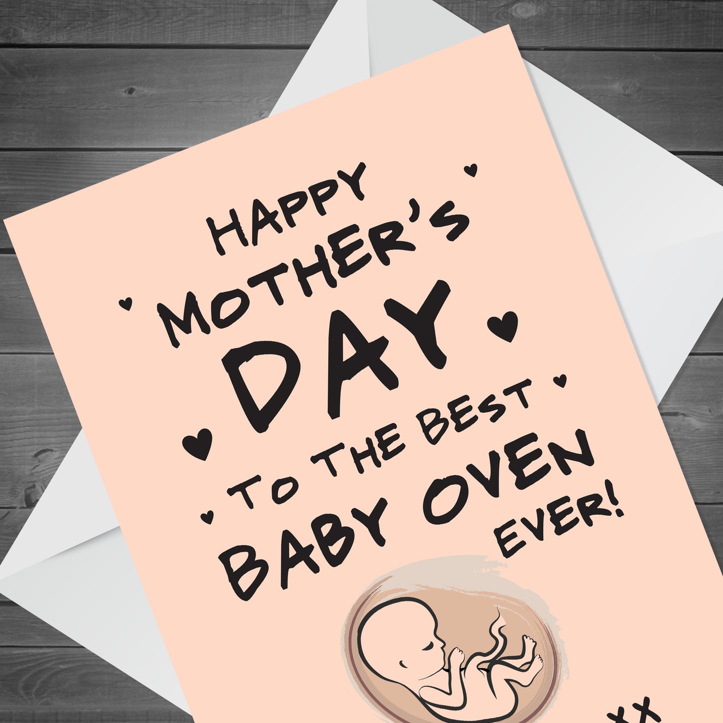 1st Mothers Day Card From Bump BEST BABY OVEN Mummy To Be Card