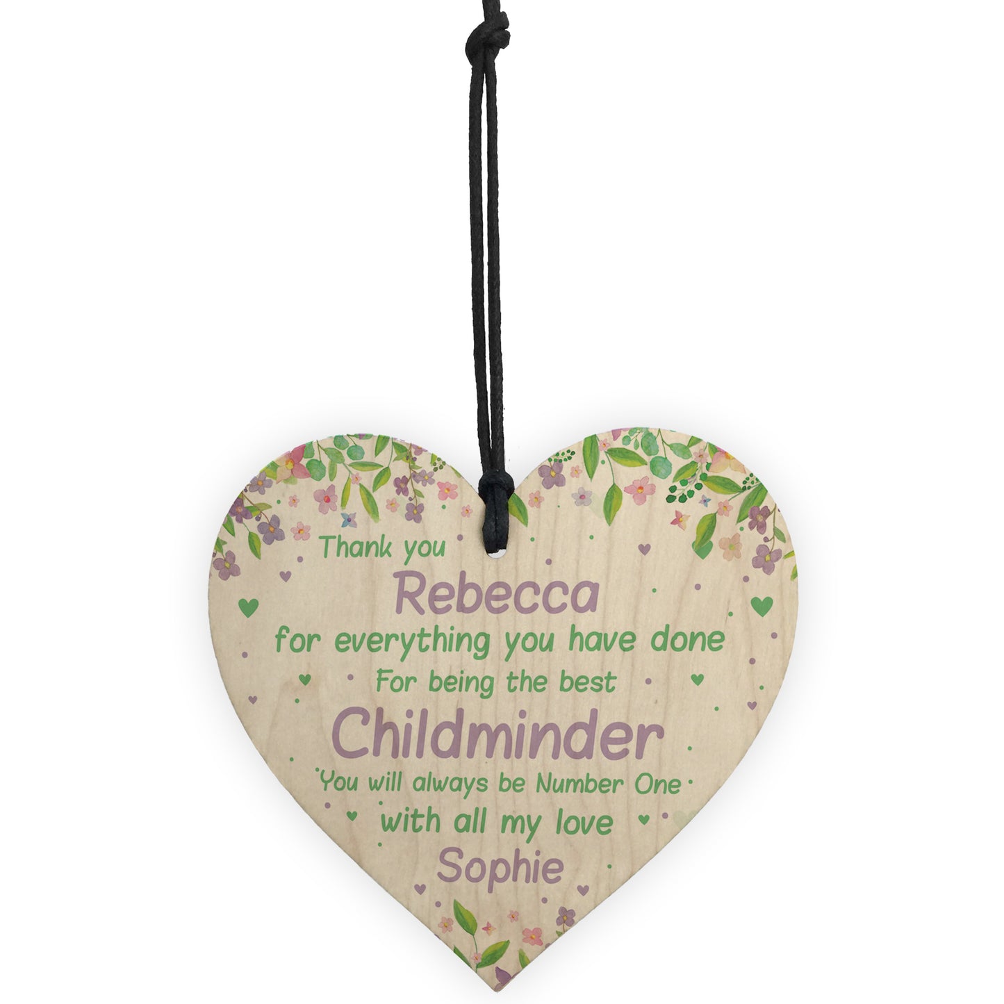 Thank You Childminder Gift Personalised Childminder Leaving