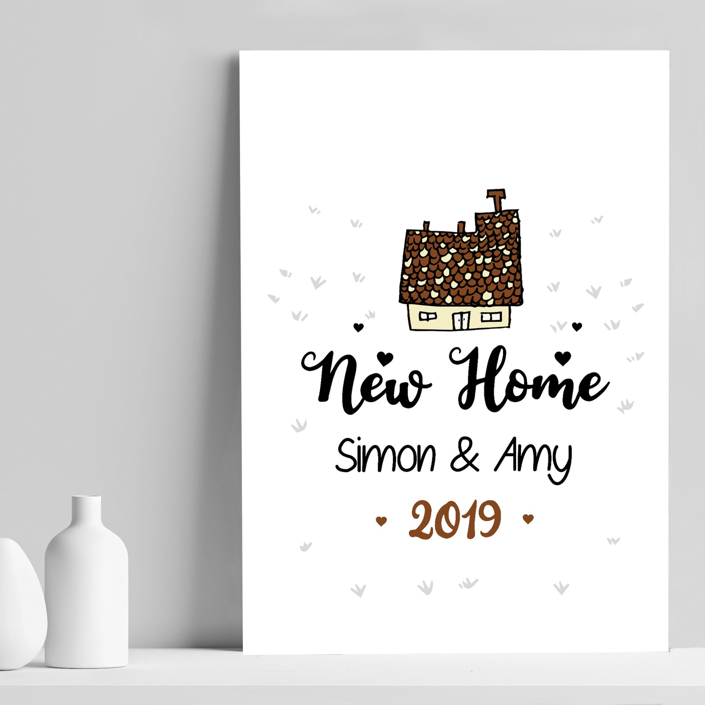 Personalised New Home Gift House Warming Gift Print Congrats