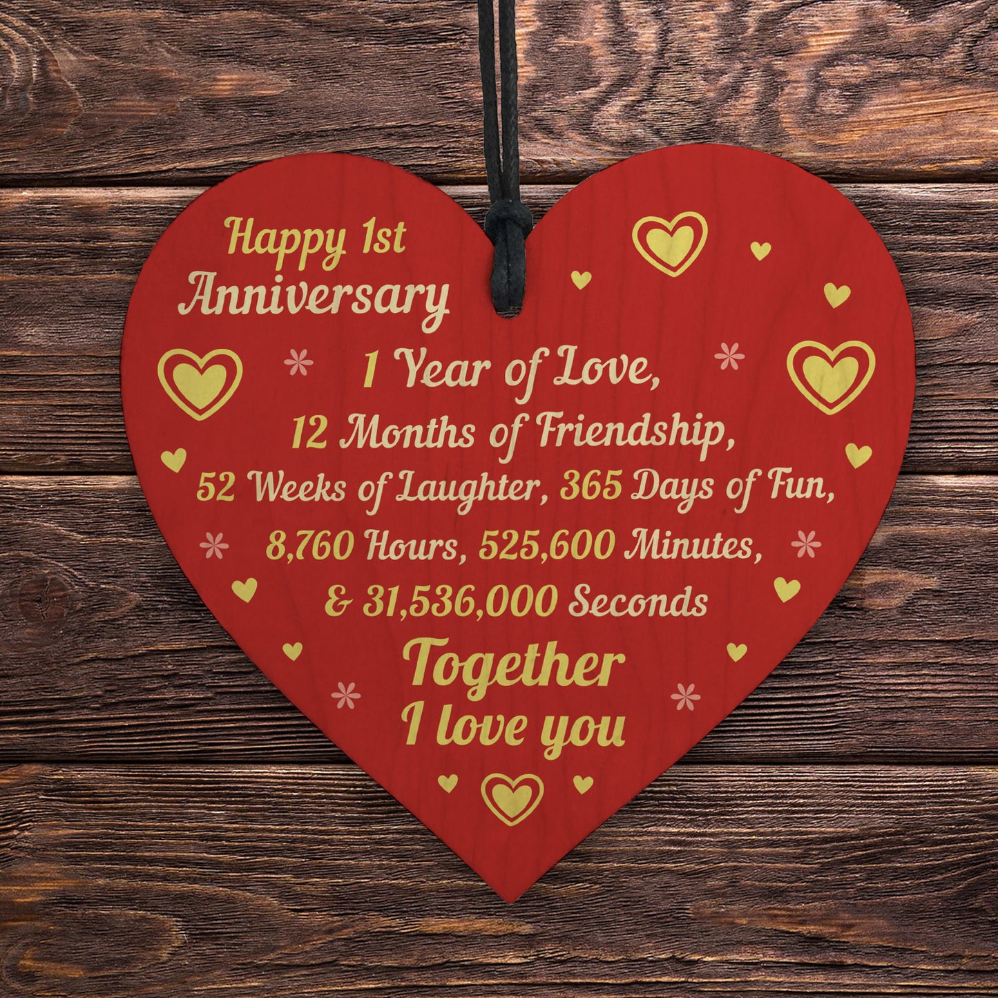 1st Wedding Anniversary Gifts for Husband Wife Boyfriend