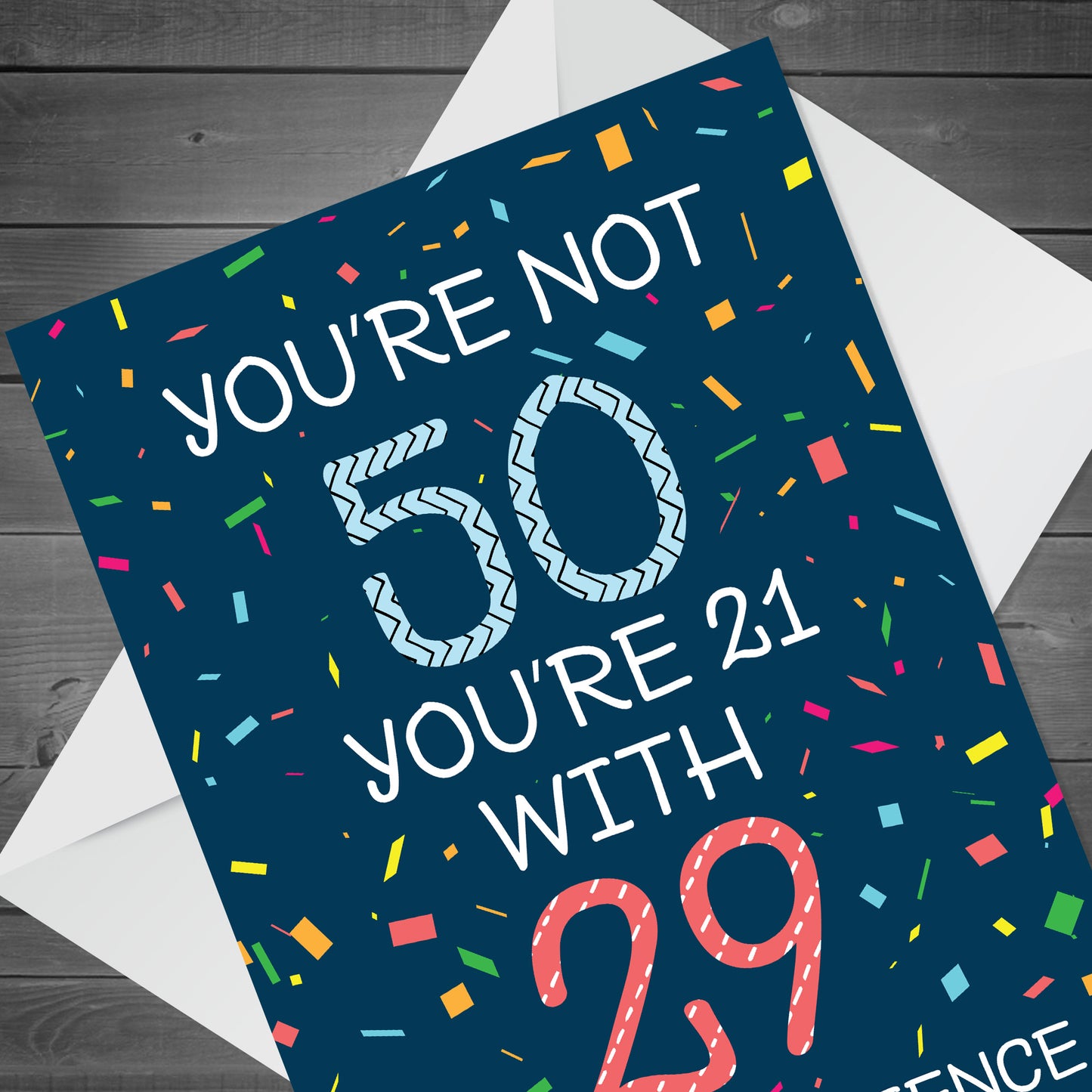 Quirky Funny 50th Birthday Card Novelty Friend Mum Dad Auntie