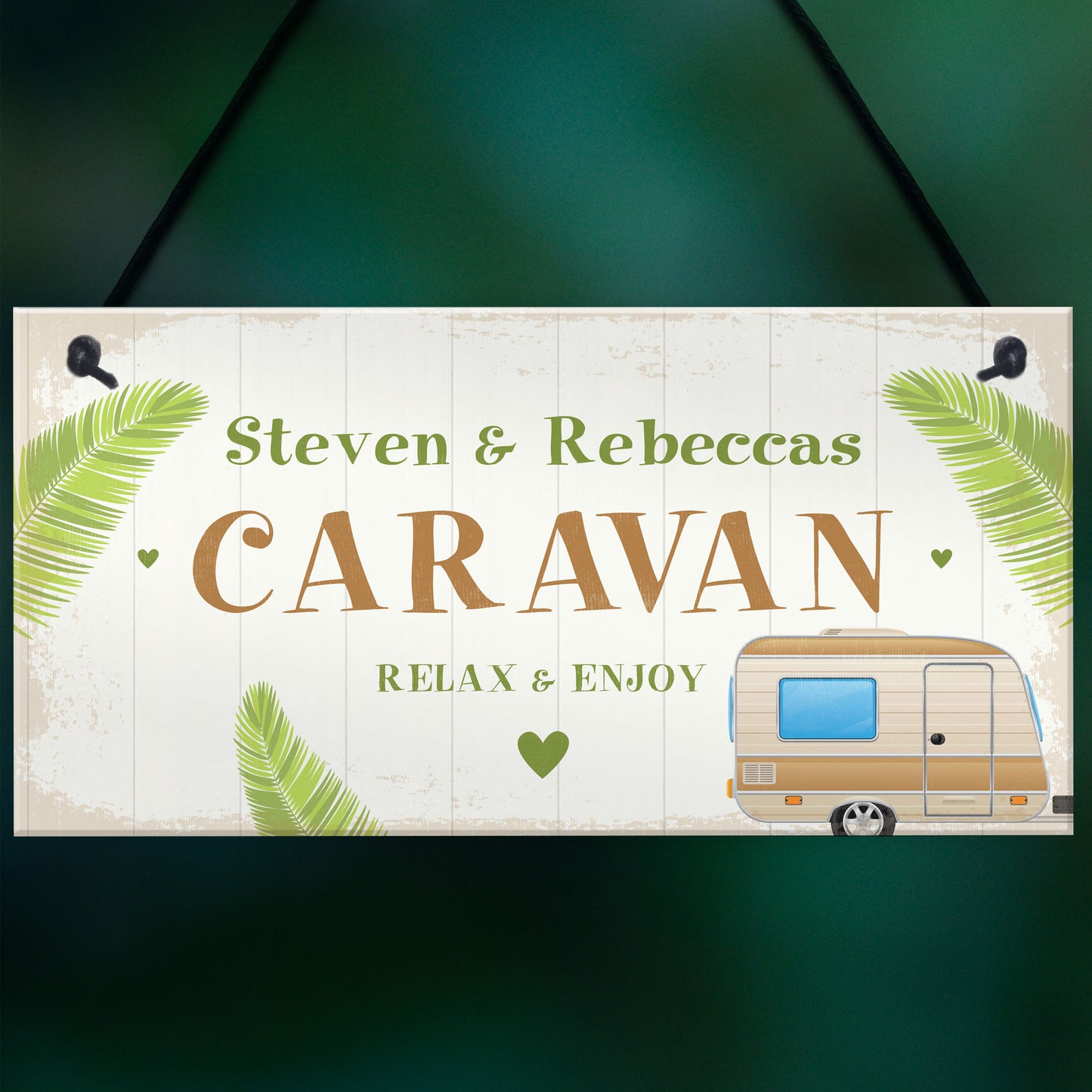 Caravan Sign Novelty Personalised Caravan Accessories Retirement