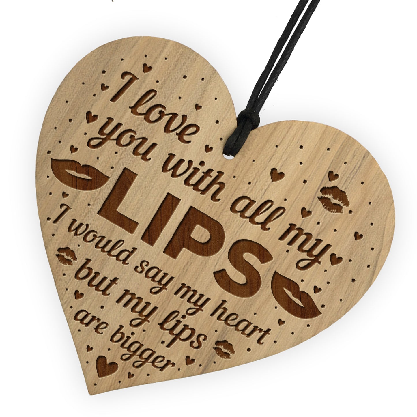 Love You With All My Lips Funny Boyfriend Husband Birthday Gift