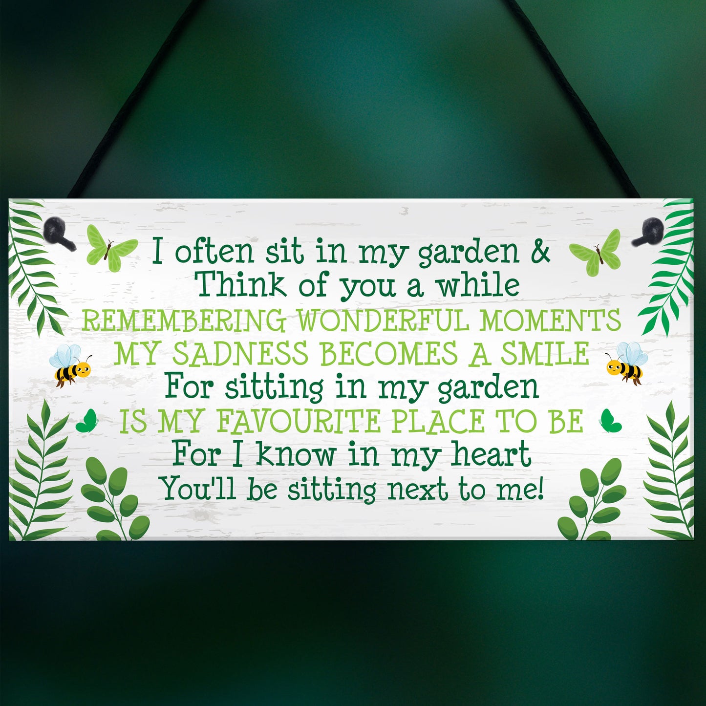 Memorial Plaque For Garden Hanging Wall Plaque Garden Memorial