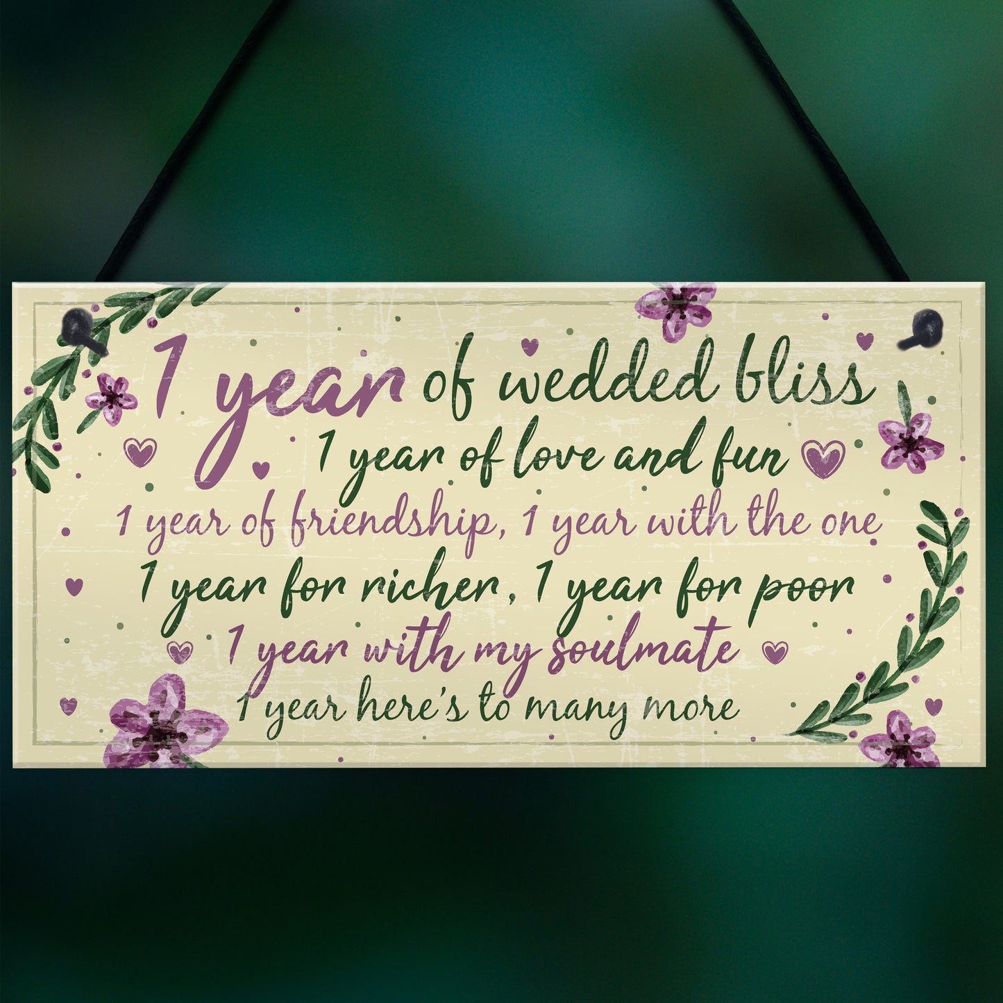 1st Wedding Anniversary Card Gift For Husband Wife First Year