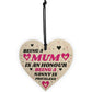 Gift For Mum Nanny Wood Heart Birthday Christmas Gift Thank You