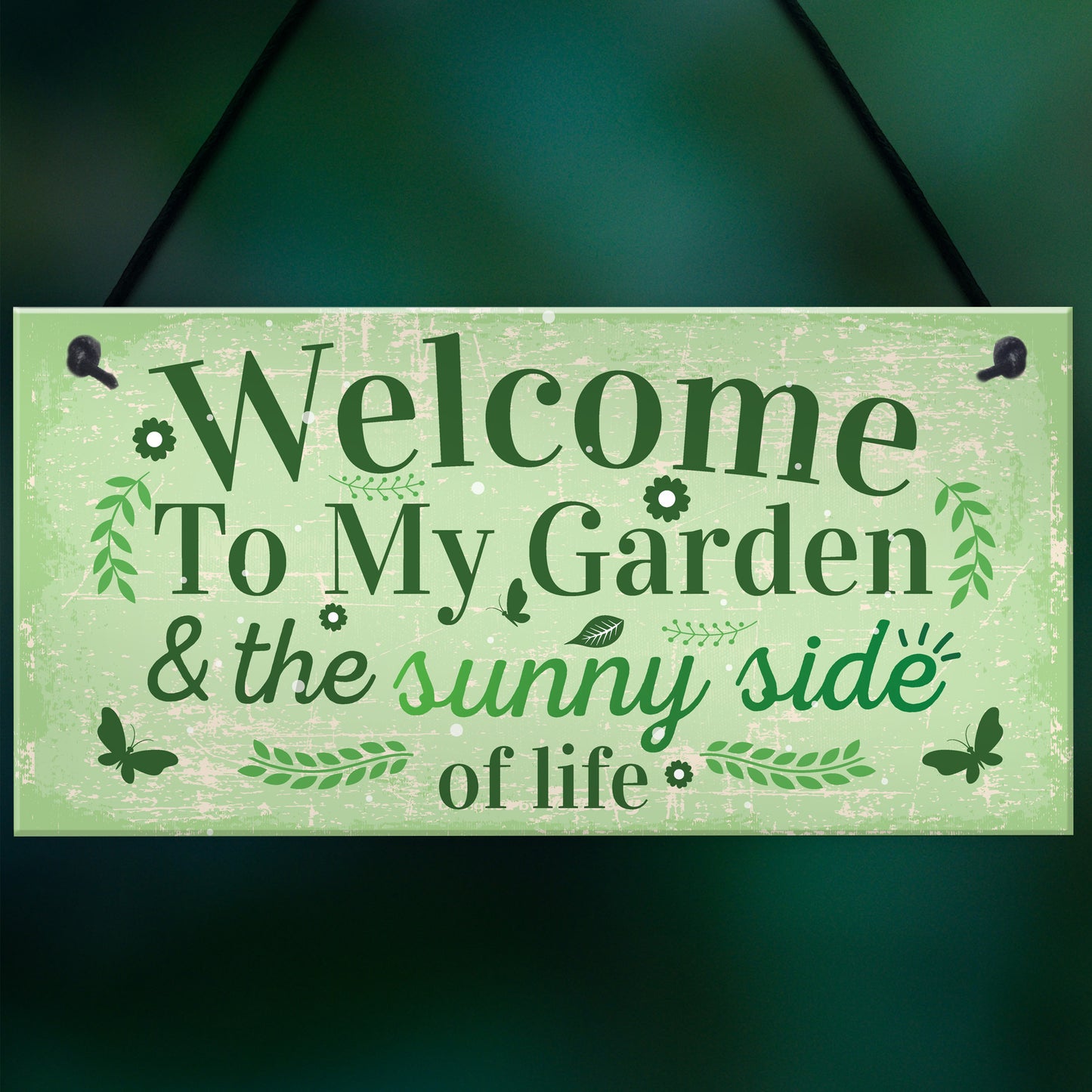 Welcome To My Garden Plaque Outdoor Shed Sign Friendship Gift