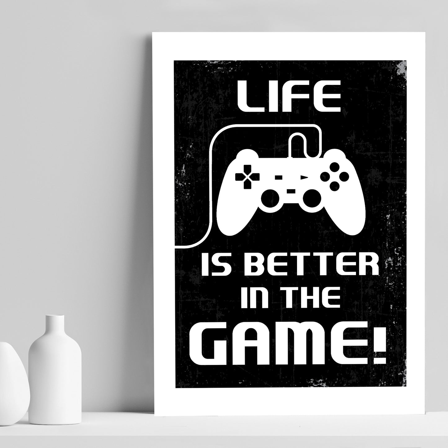 Funny Gaming Sign Retro Gaming Print For Boys Bedroom Man Cave