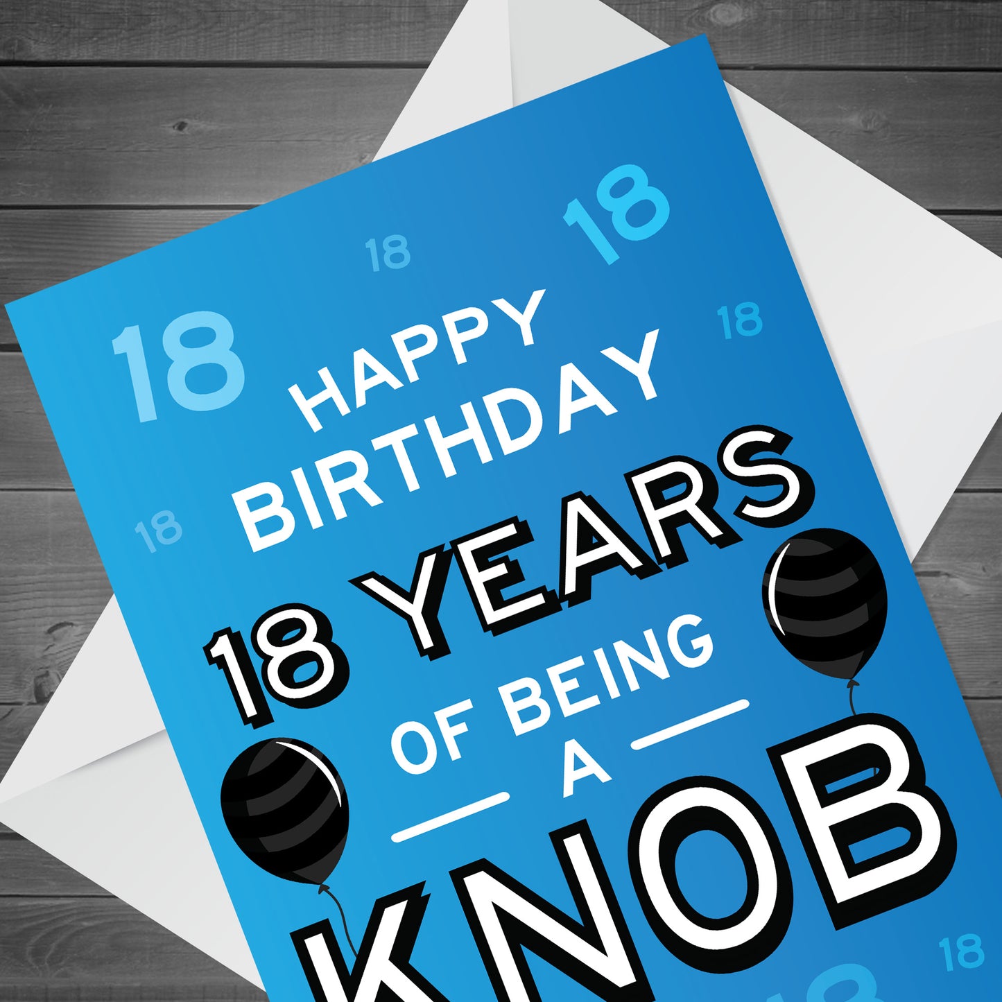 Funny 18th Birthday Card For Friend Brother Son Rude Birthday