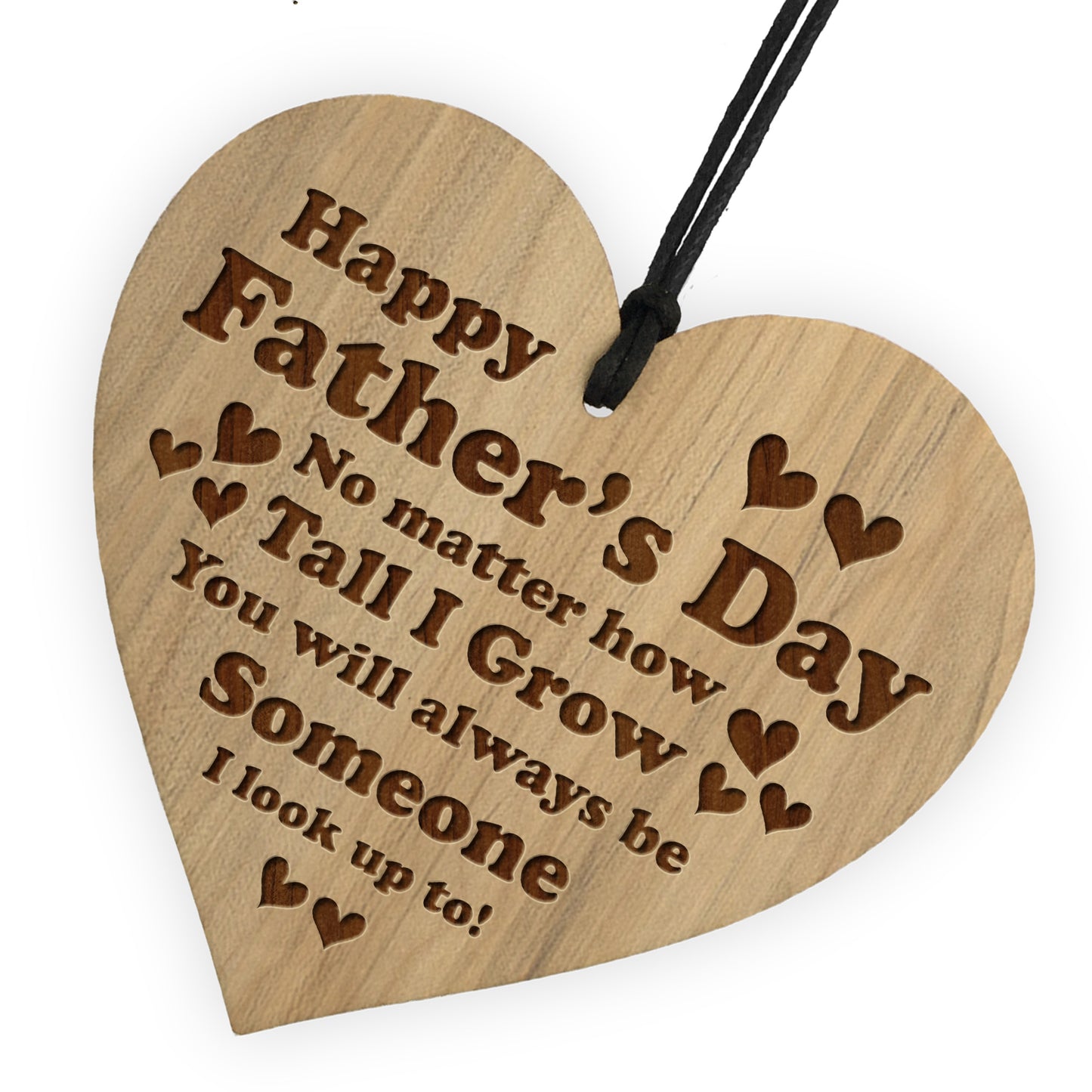 Fathers Day Gifts For Dad Wood Engraved Heart Dad Gifts