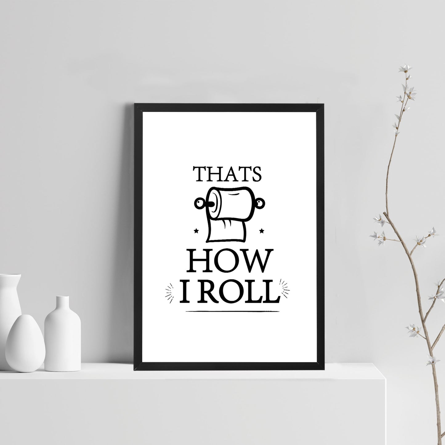 Funny Toilet Sign Toilet Decor Framed Print New Home Gift