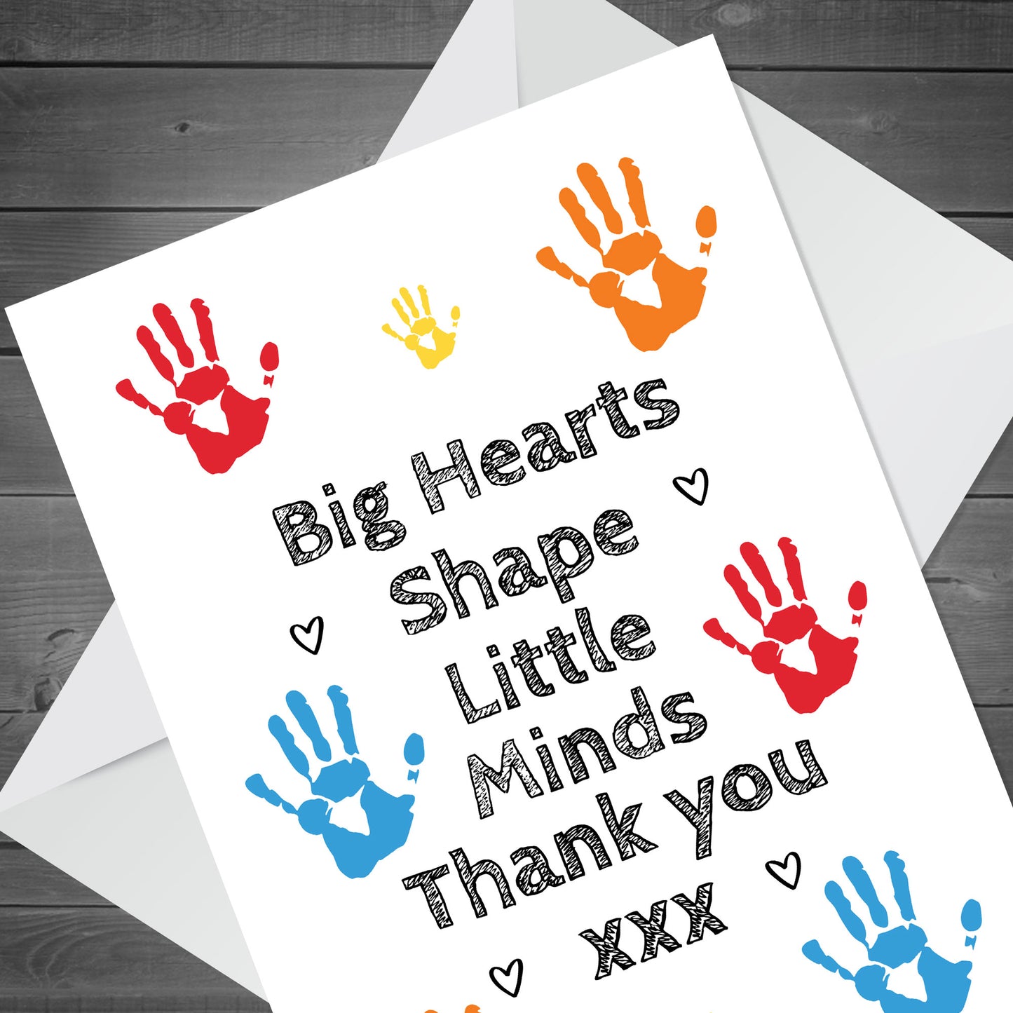 Thank You Gift Card For Teacher Leaving School Nursery Card