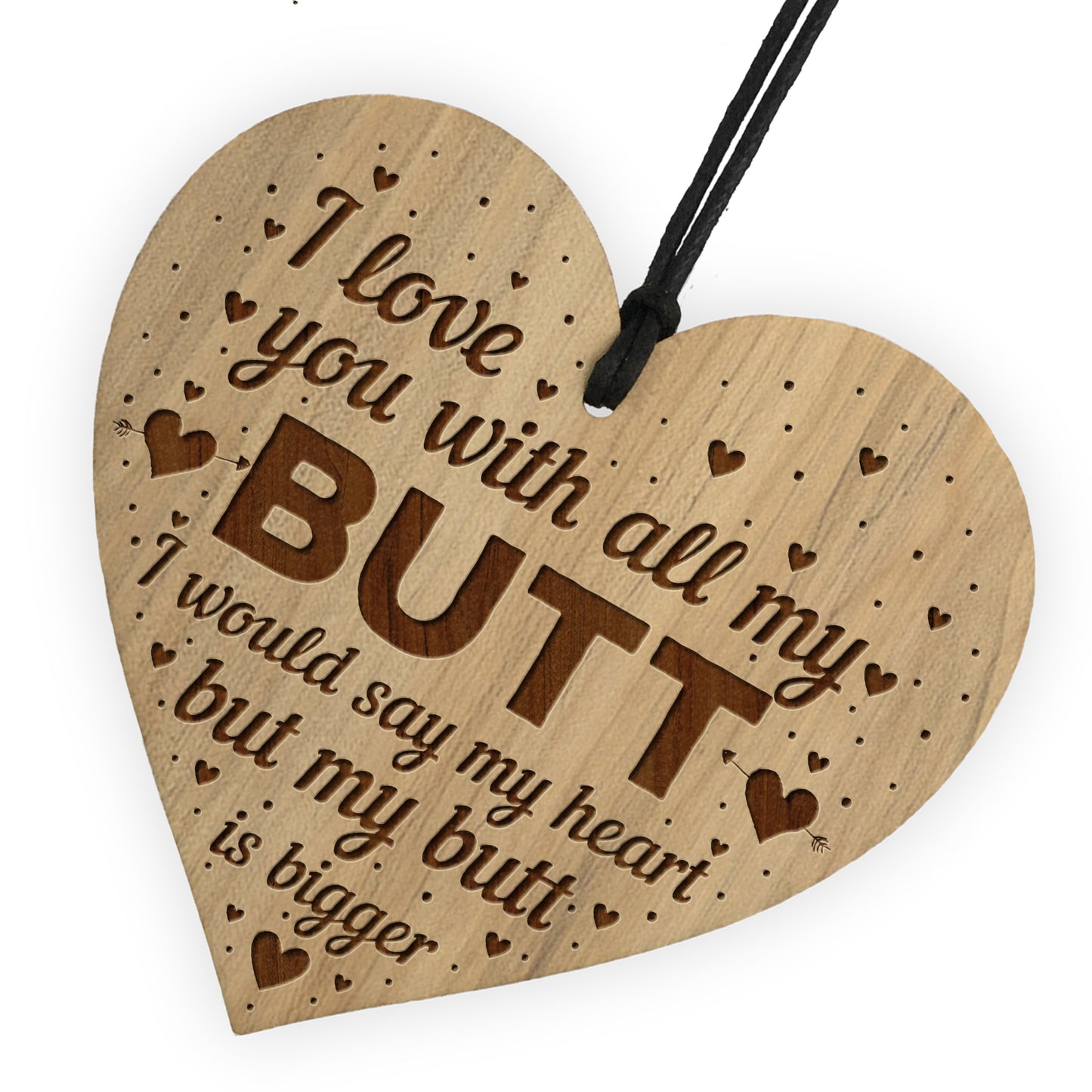 Love You With All My Butt Funny Boyfriend Husband Birthday Gift