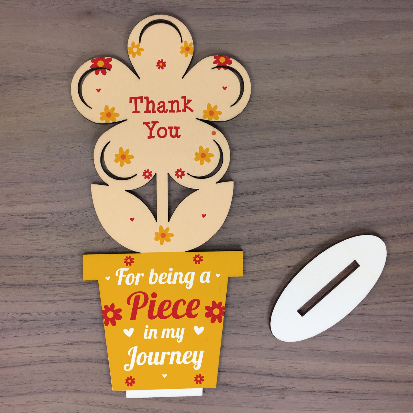 Special Thank You Teacher Gift Friend Gift Wood Flower Assistant