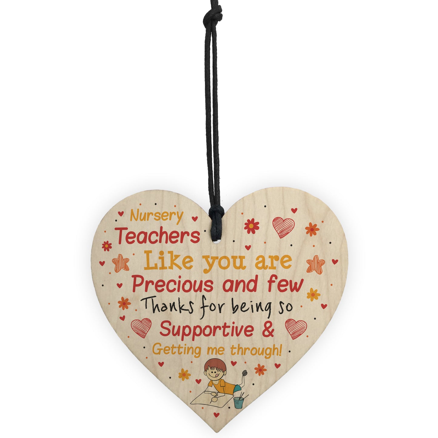 Teacher Nursery Gifts Leaving Nursery Pre School Gift Wood Heart