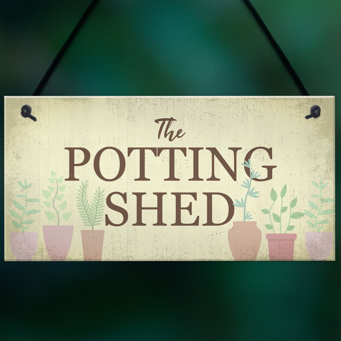 The Potting Shed Plaque Garden Greenhouse Sign Dad Grandad Mum