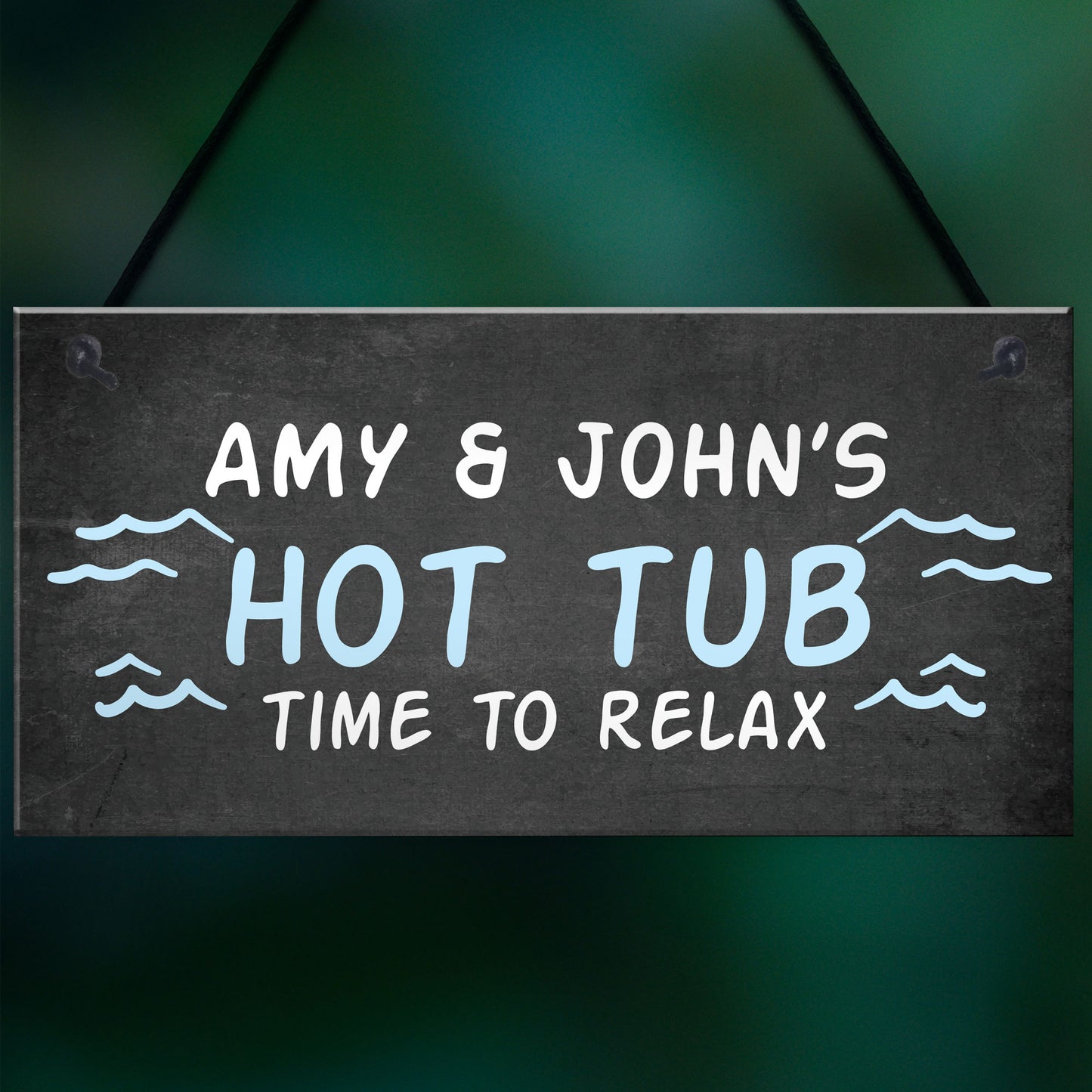 Hot Tub Hanging Sign Novelty Garden Plaque Shed Jacuzzi Pool