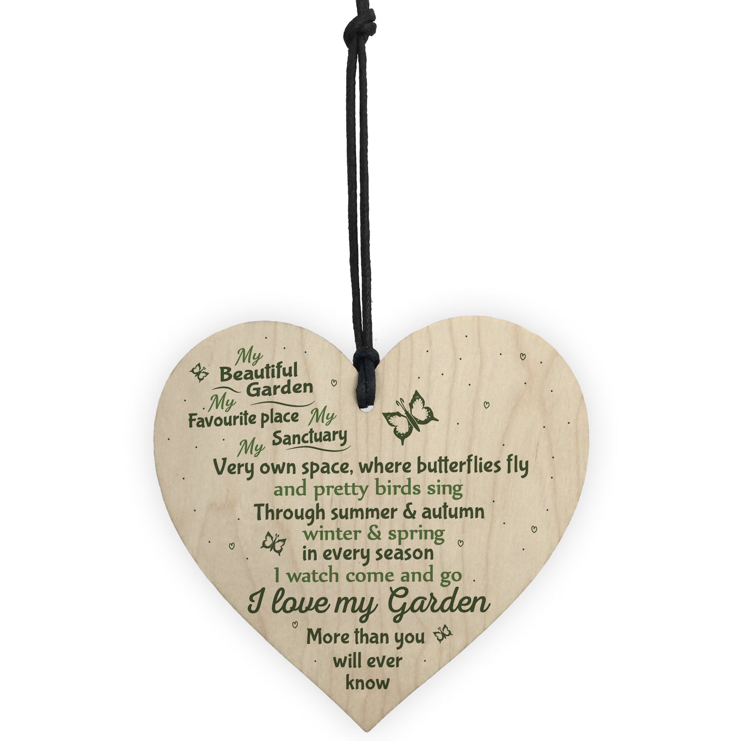 Love My Garden Novelty Hanging Plaques SummerHouse Garden Shed