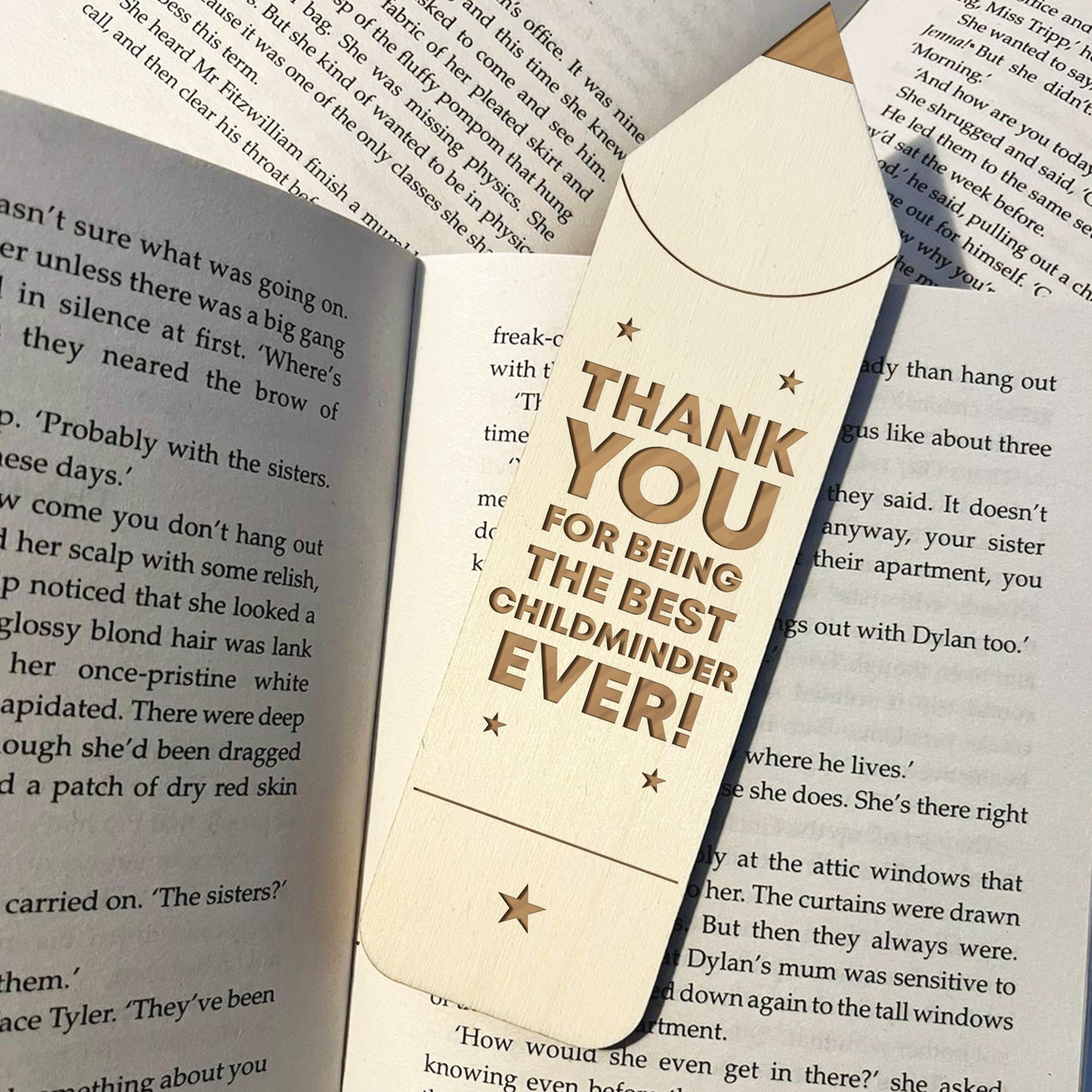 Best Childminder Gifts Wood Bookmark Thank You Gift For Him Her