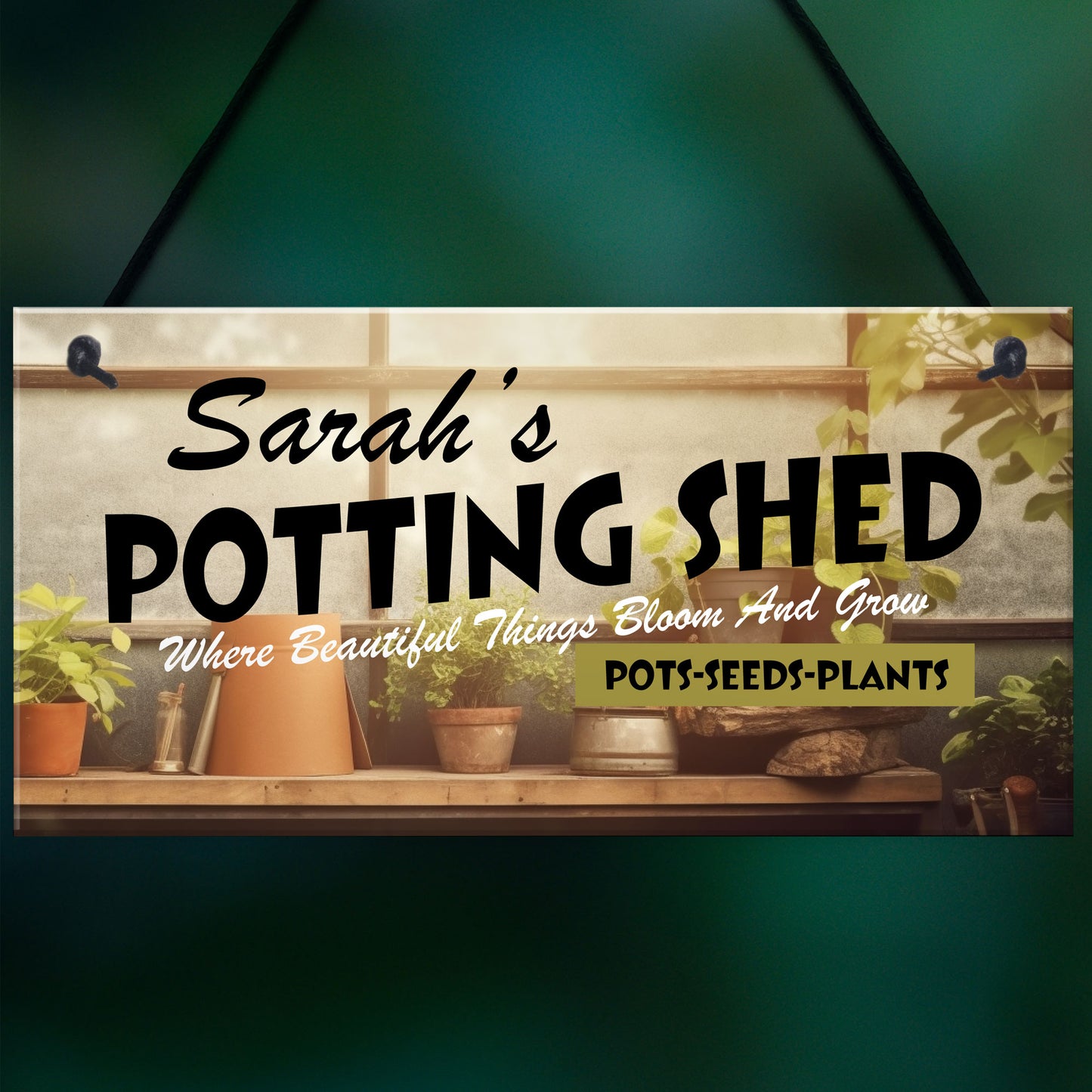 PERSONALISED Potting Shed Sign Greenhouse Sign For Garden