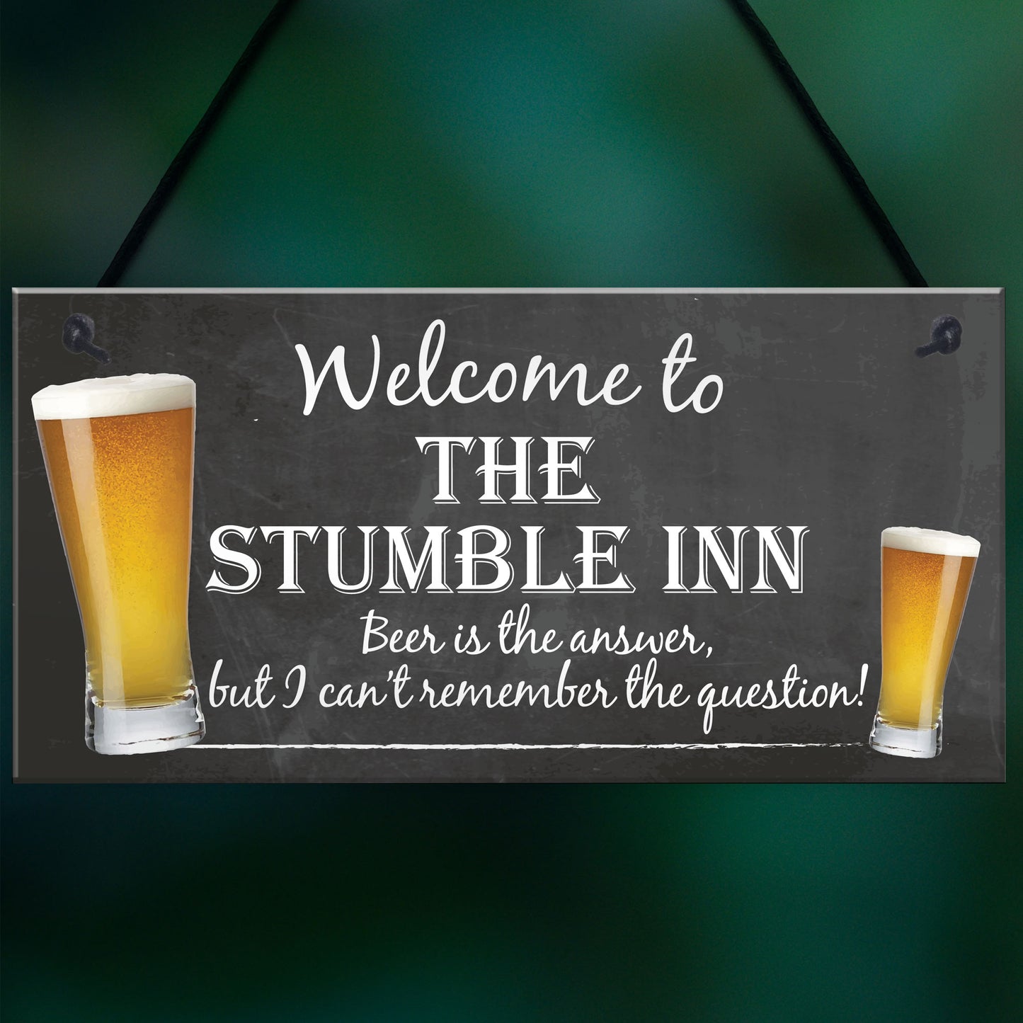 The Stumble Inn Novelty Hanging Plaque Pub Bar Gift Sign