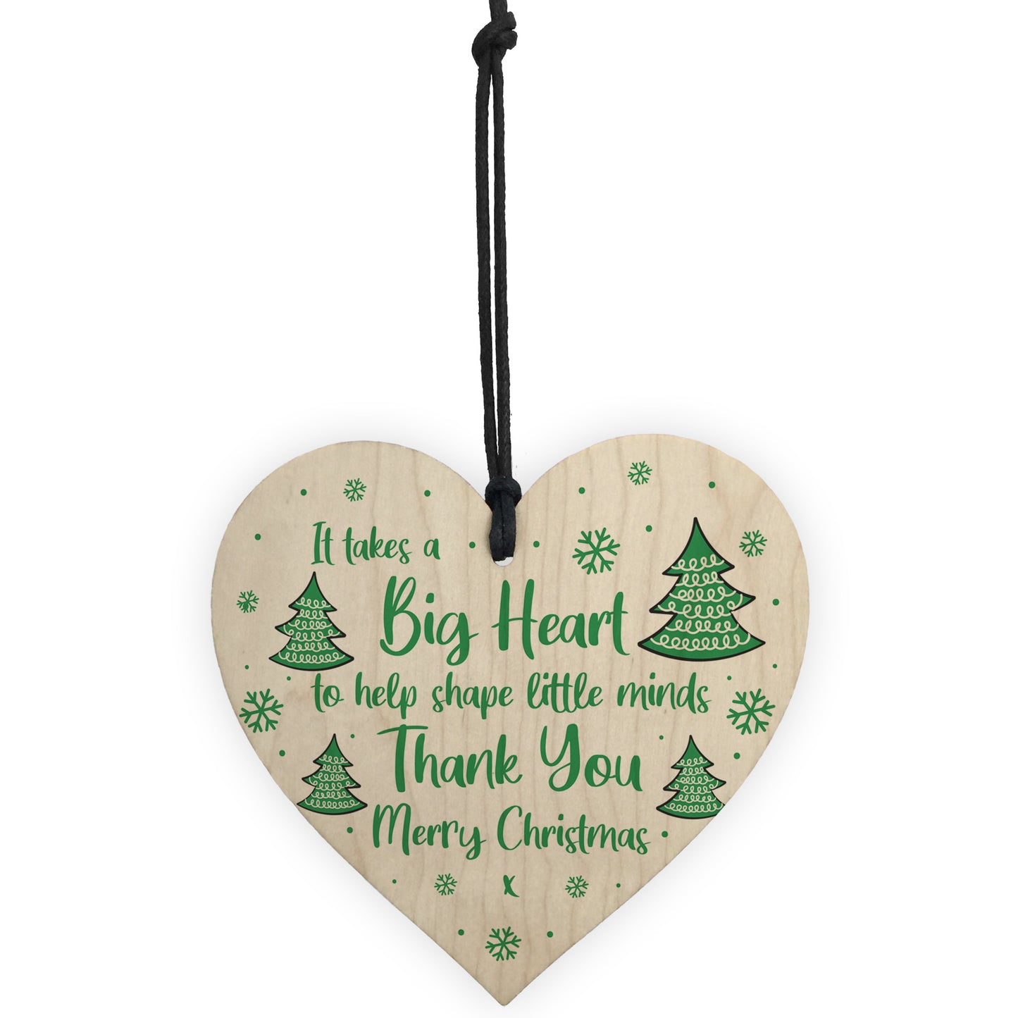 Thank You Gift For Teacher Christmas Wooden Heart Gift