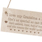 Grandma Gifts From Grandchildren Wood Sign Engraved Birthday