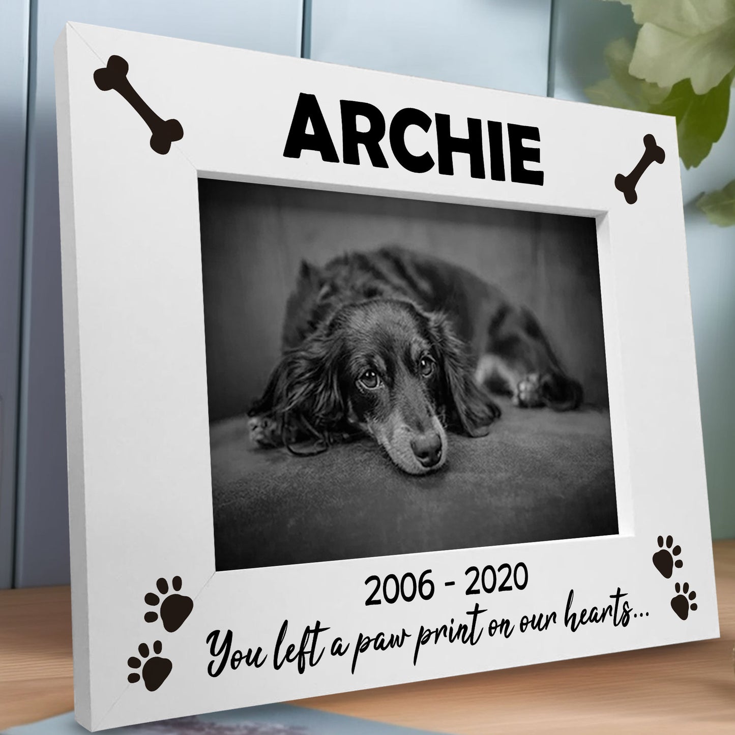 Memorial Photo Frame For Dog Personalised Photo Frame Keepsake