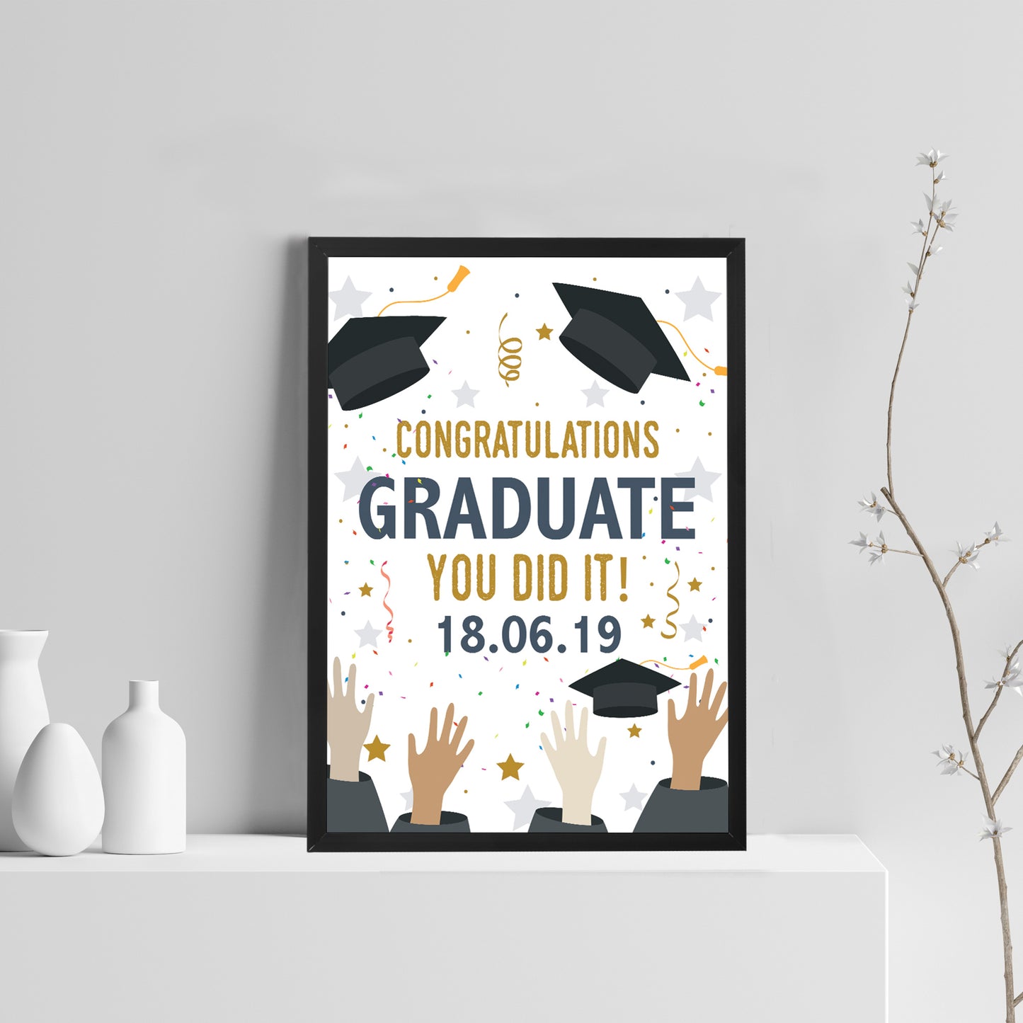 Personalised Gift For Graduate Graduation Gifts Framed Print