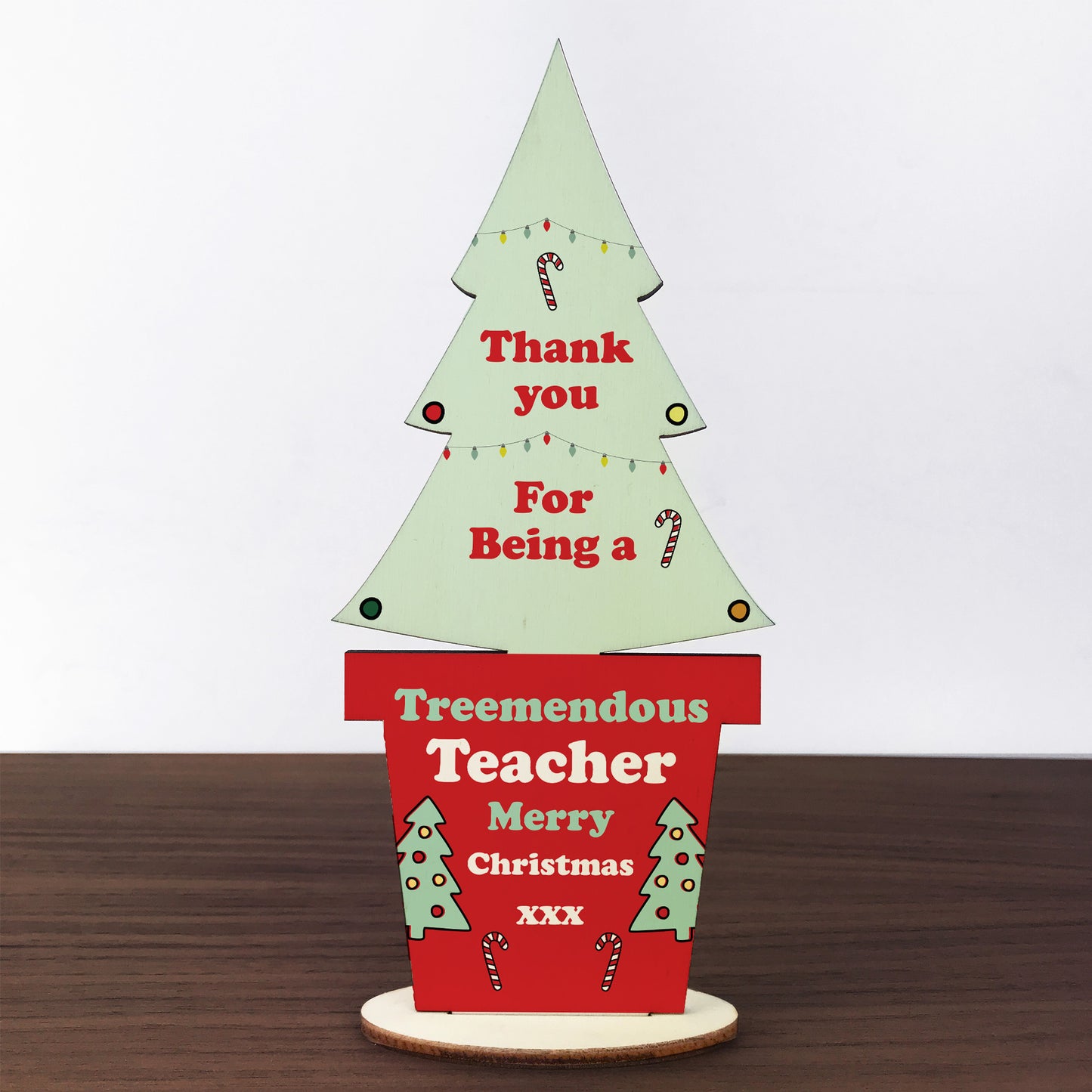 Thank You Christmas Gift For Teacher Standing Christmas Tree