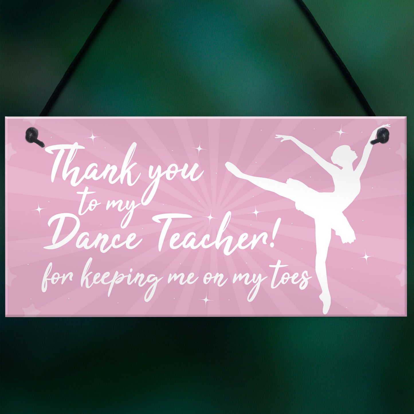 Thank You Dance Teacher Gift Hanging Plaque Goodbye Gift For Her