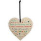 Thank You Gift For Childminder Babysitter Wooden Heart Leaving