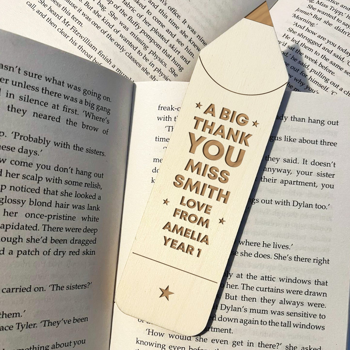 Teacher Gifts For Men And Women Personalised Bookmark Thank You