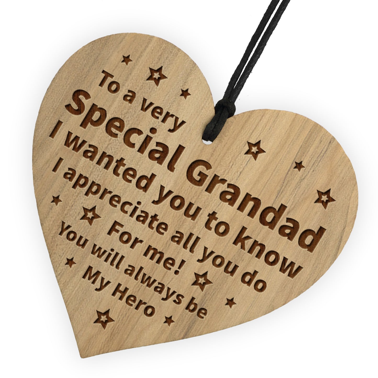 Grandad Gifts Engraved Heart Birthday Fathers Day Gift