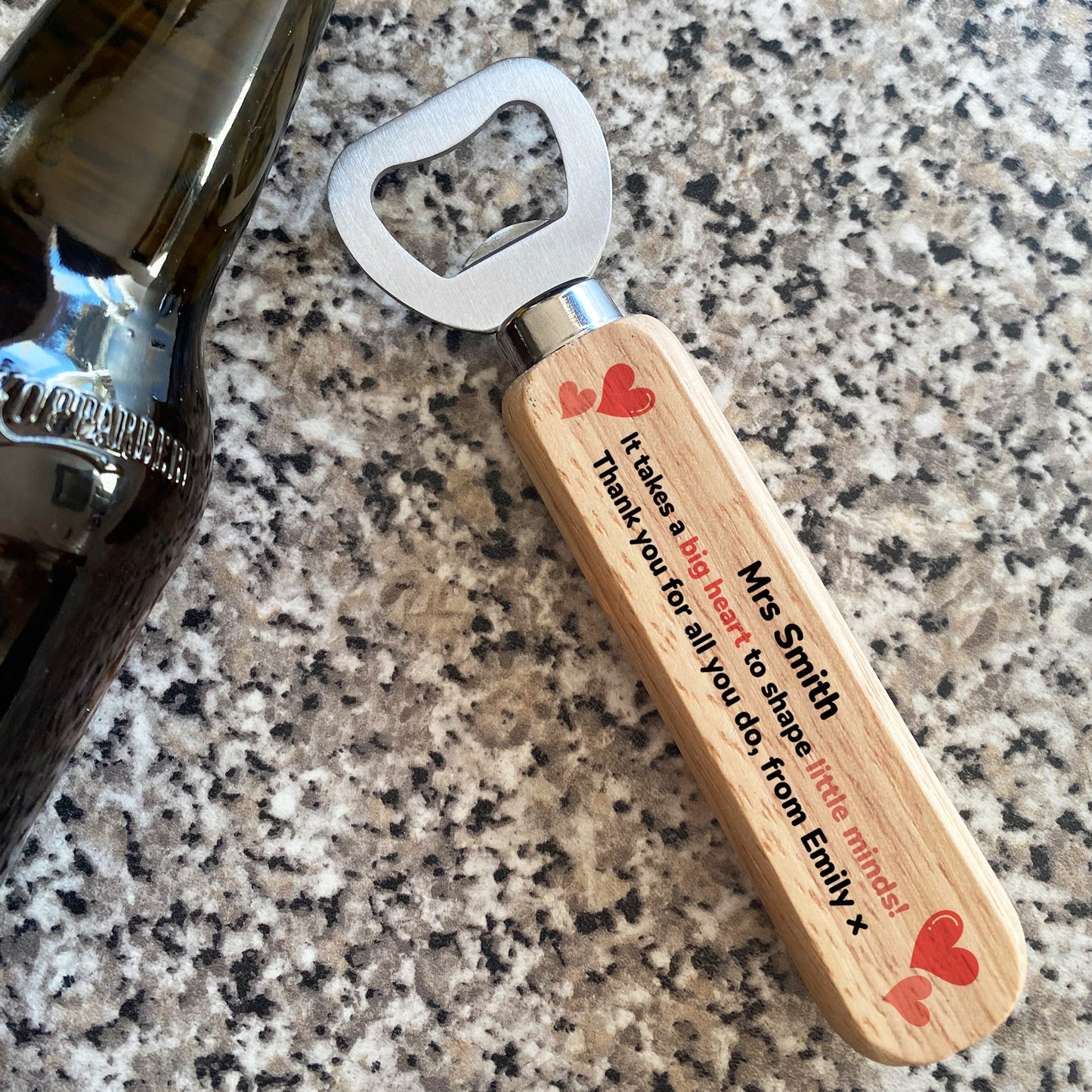 Personalised Gift For Teacher Christmas Bottle Opener Thank You