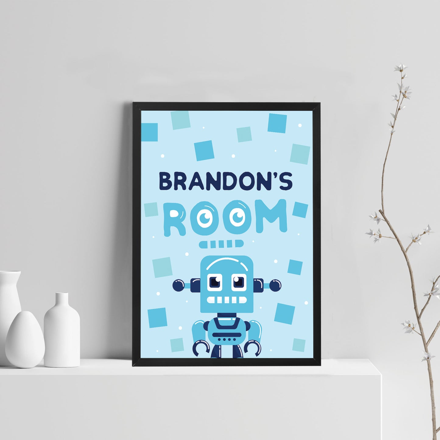 PERSONALISED Boys Bedroom Wall Art Boy Bedroom Accessories