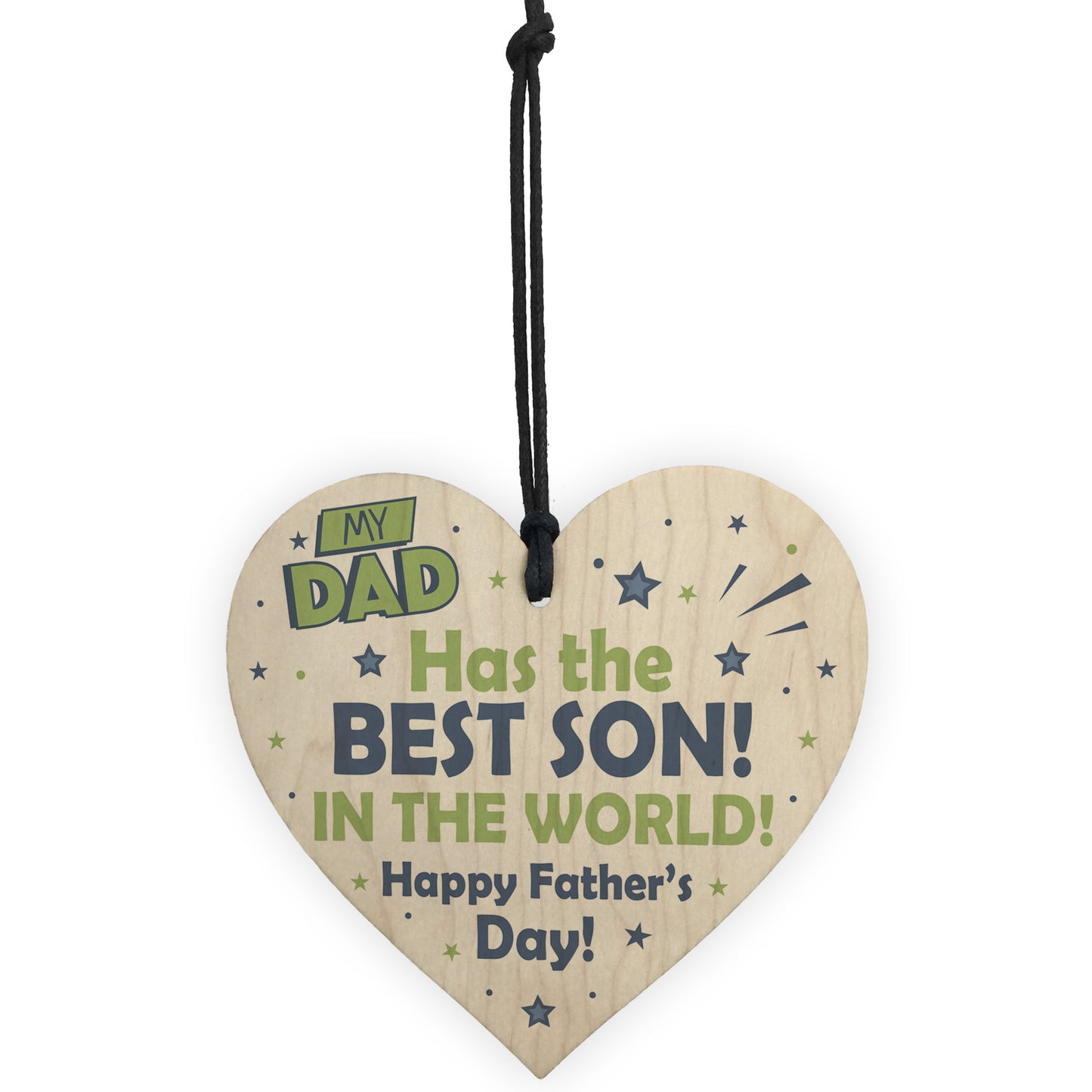 Fathers Day Gifts Wooden Heart Sign Novelty Gift For Dad