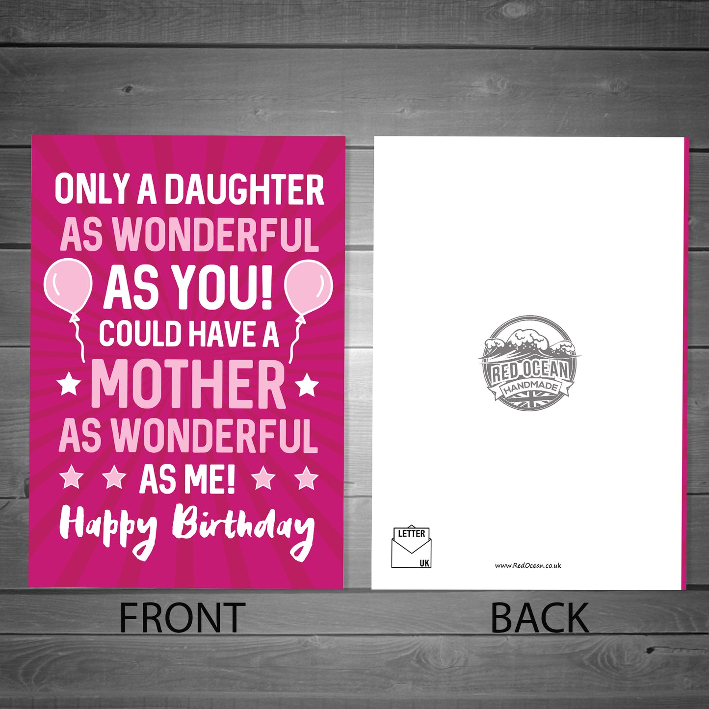 Funny 16th 18th 21st Birthday Gift For Daughter Heart And Card