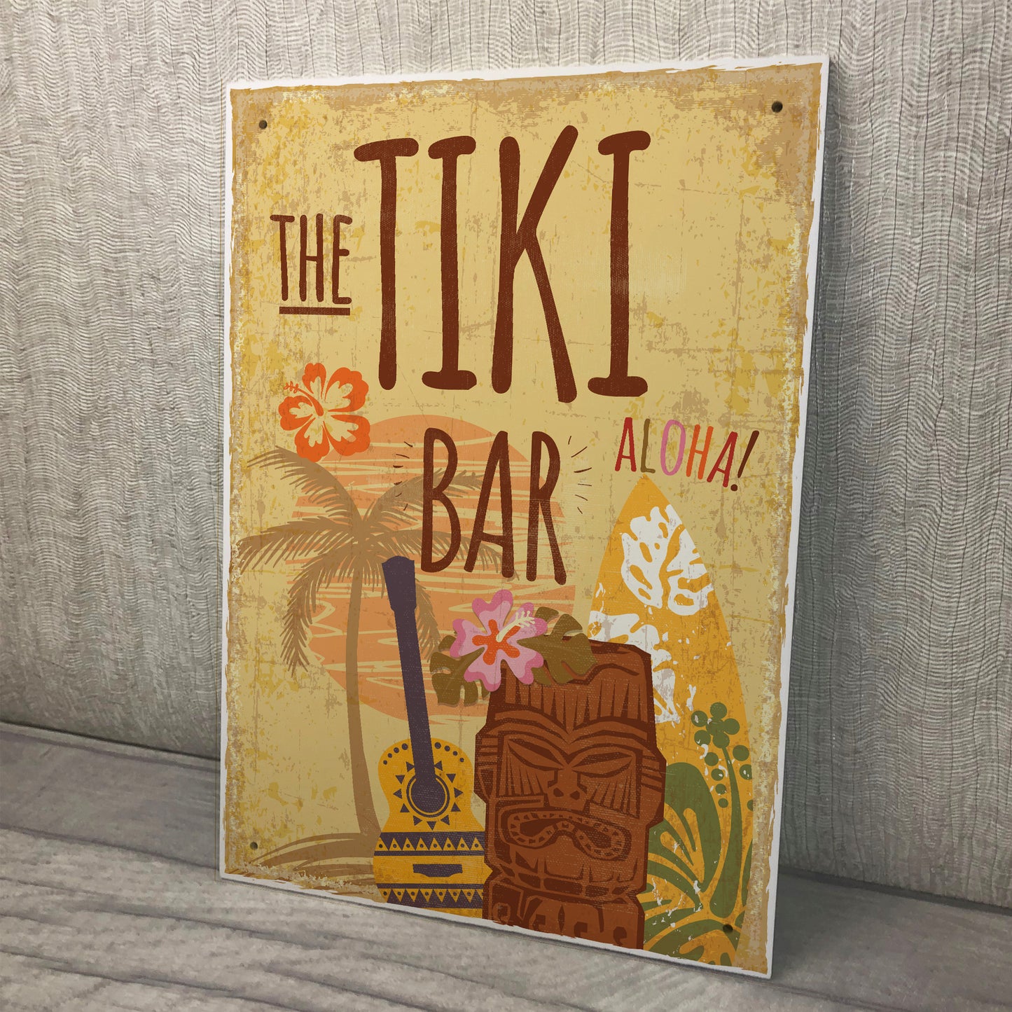 Tiki Bar Vintage Bar Kitchen Man Cave Hanging Plaque Garden Sign