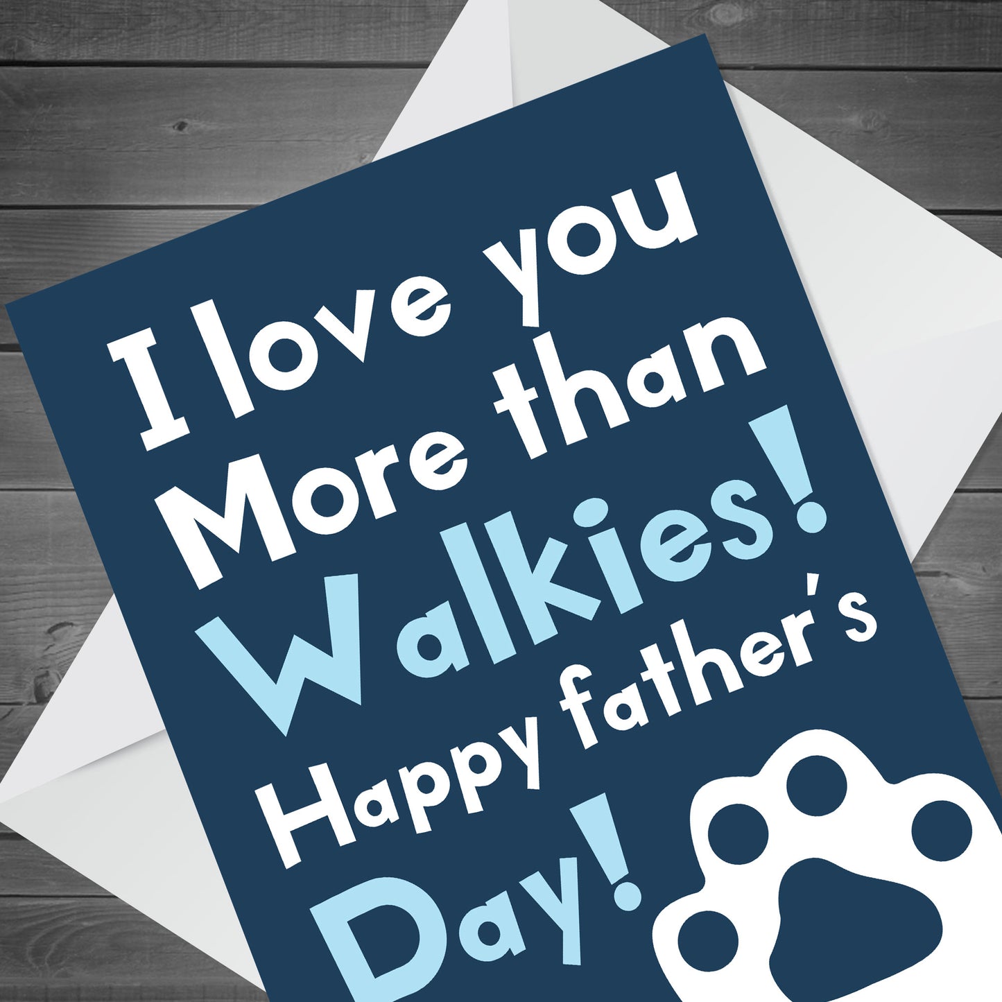 Fathers Day Card From Dog Funny Humour Card For Dad Grandad