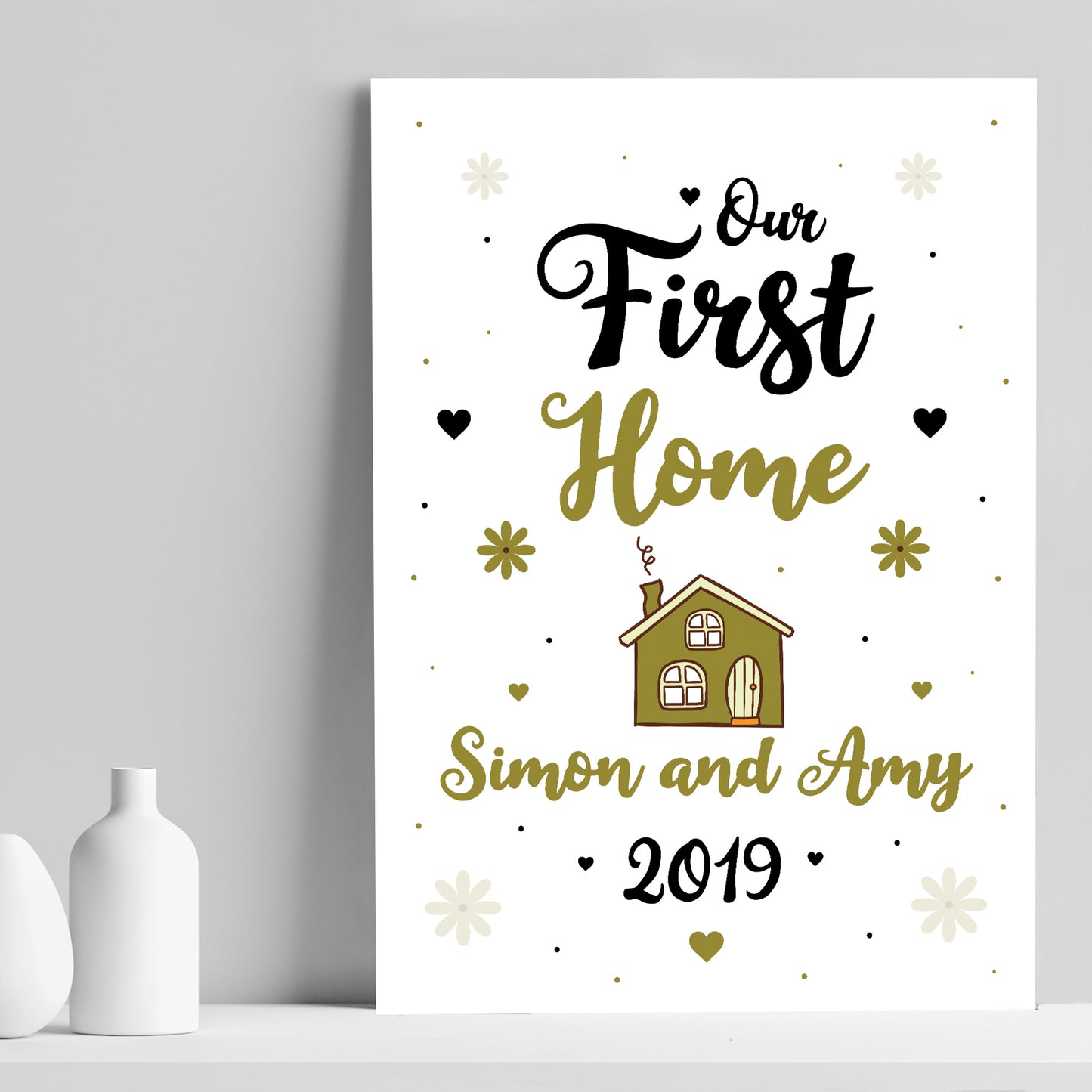 First Home Gift Personalised Print House Warming Gift Congrats