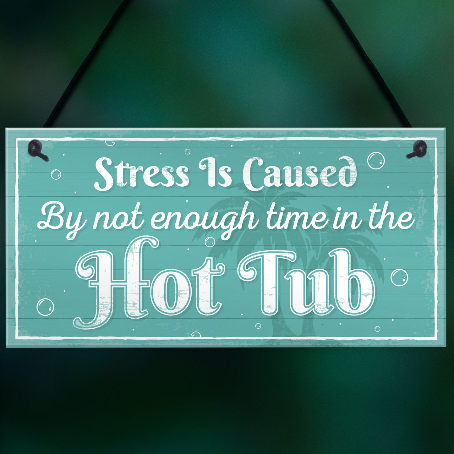 Novelty Hot Tub Welcome Plaque Garden Sign Home Door Wall Gift