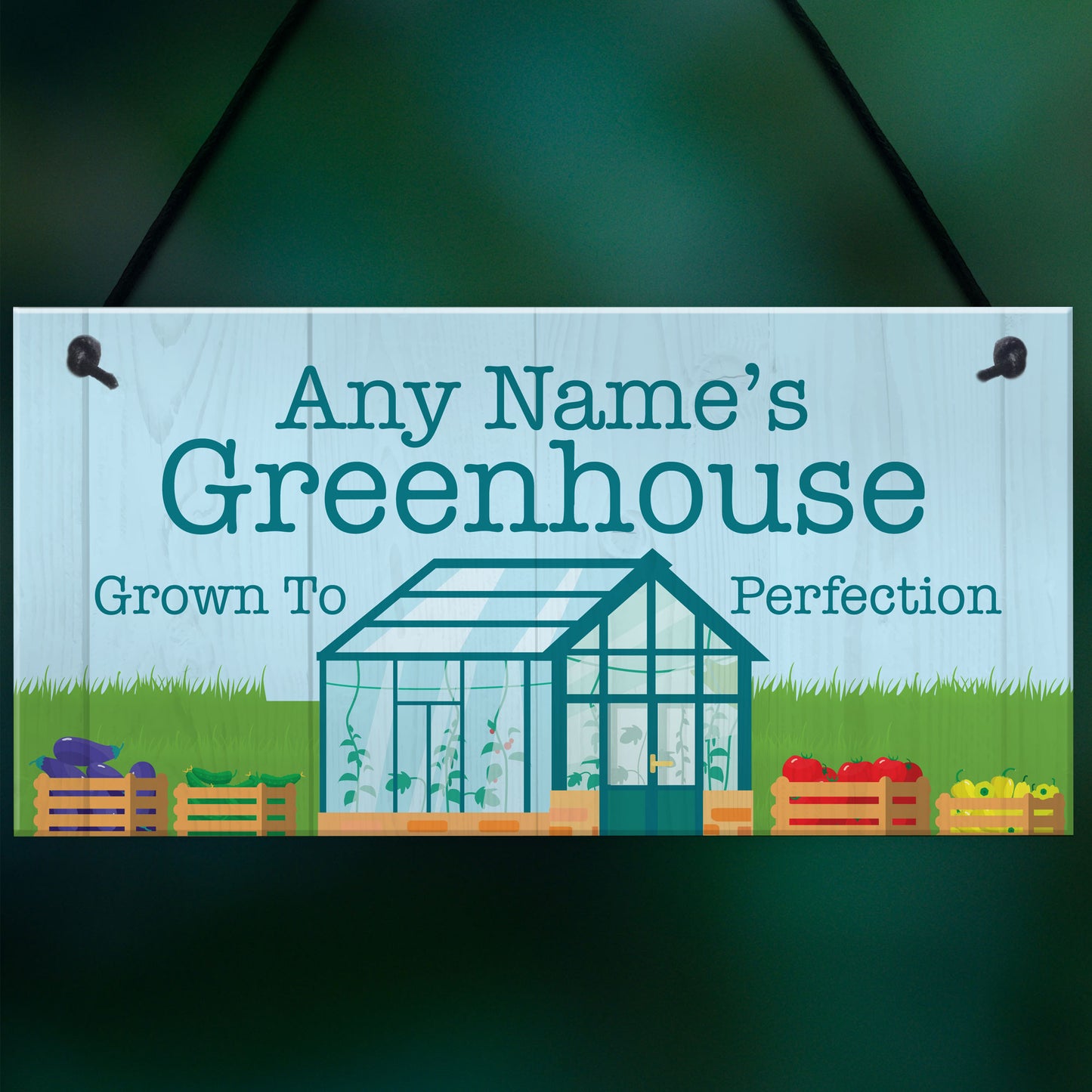 Greenhouse Sign For Garden Personalised Greenhouse Plaque