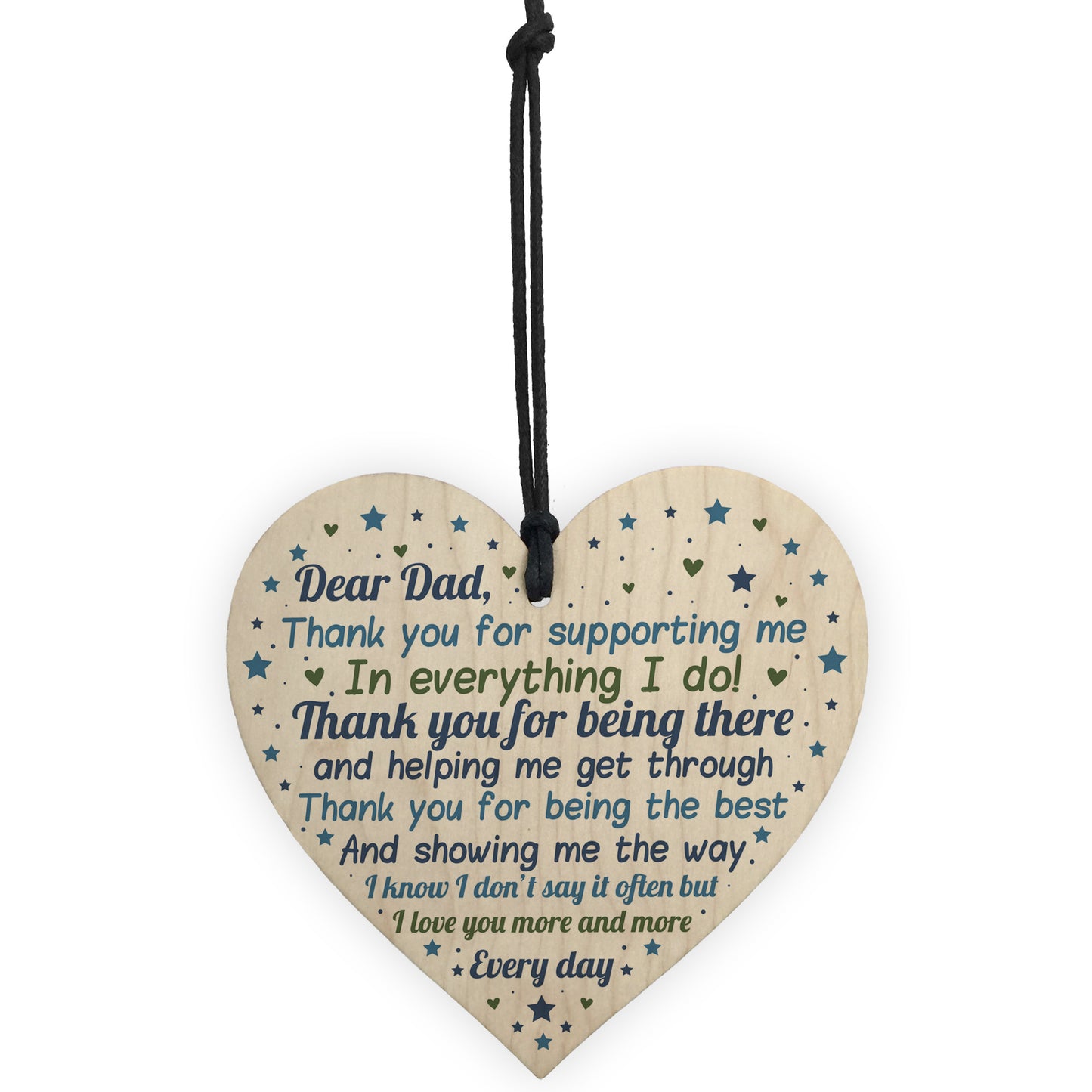 Daddy To Be Gift Wooden Heart Fathers Day Gift For Him Daddy