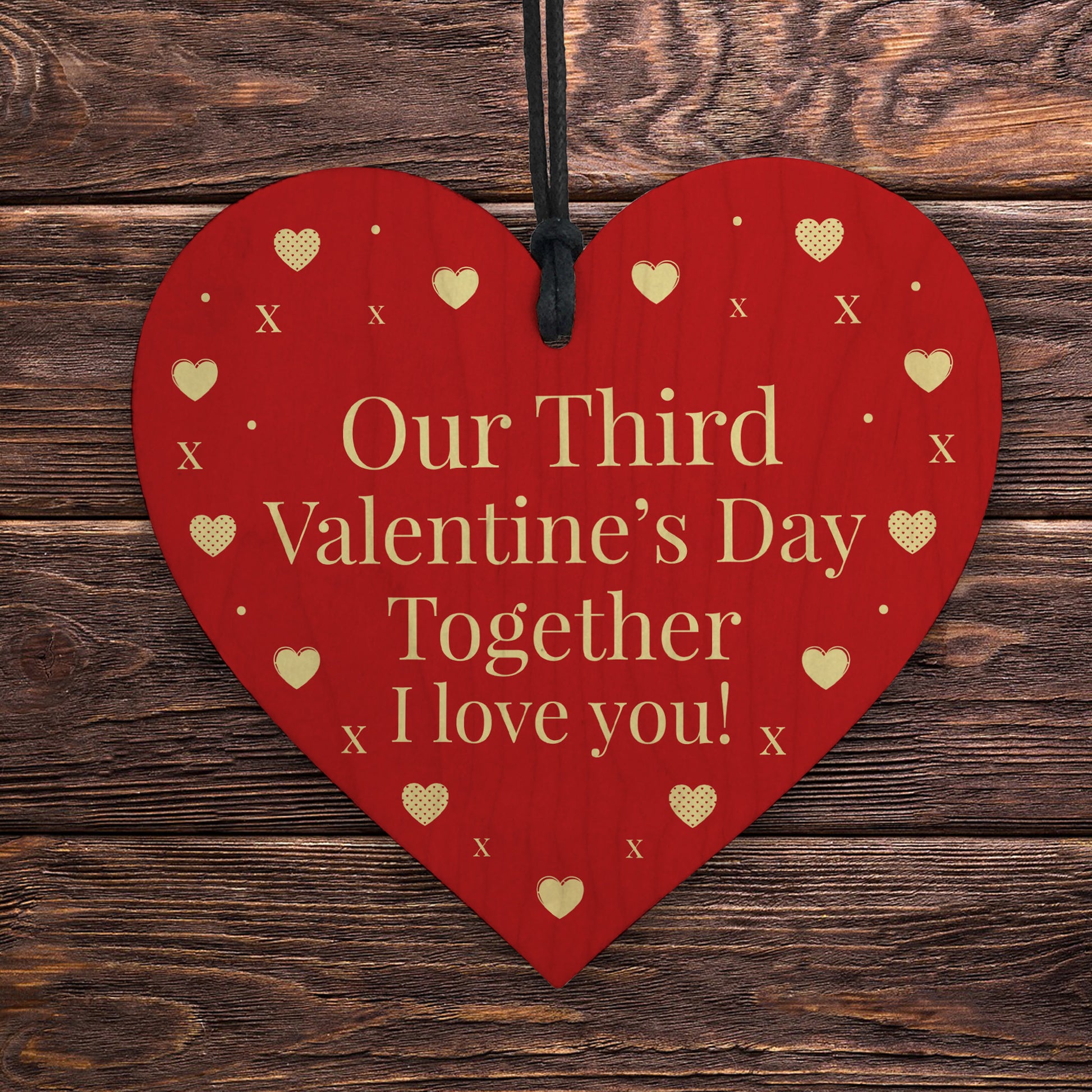 Third 3rd Valentines Day Together Gift For Boyfriend Girlfriend – Red Ocean  Gifts