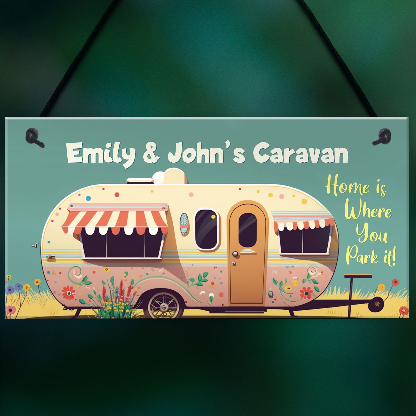 Personalised Caravan Sign Home Decor Accessories For Caravan