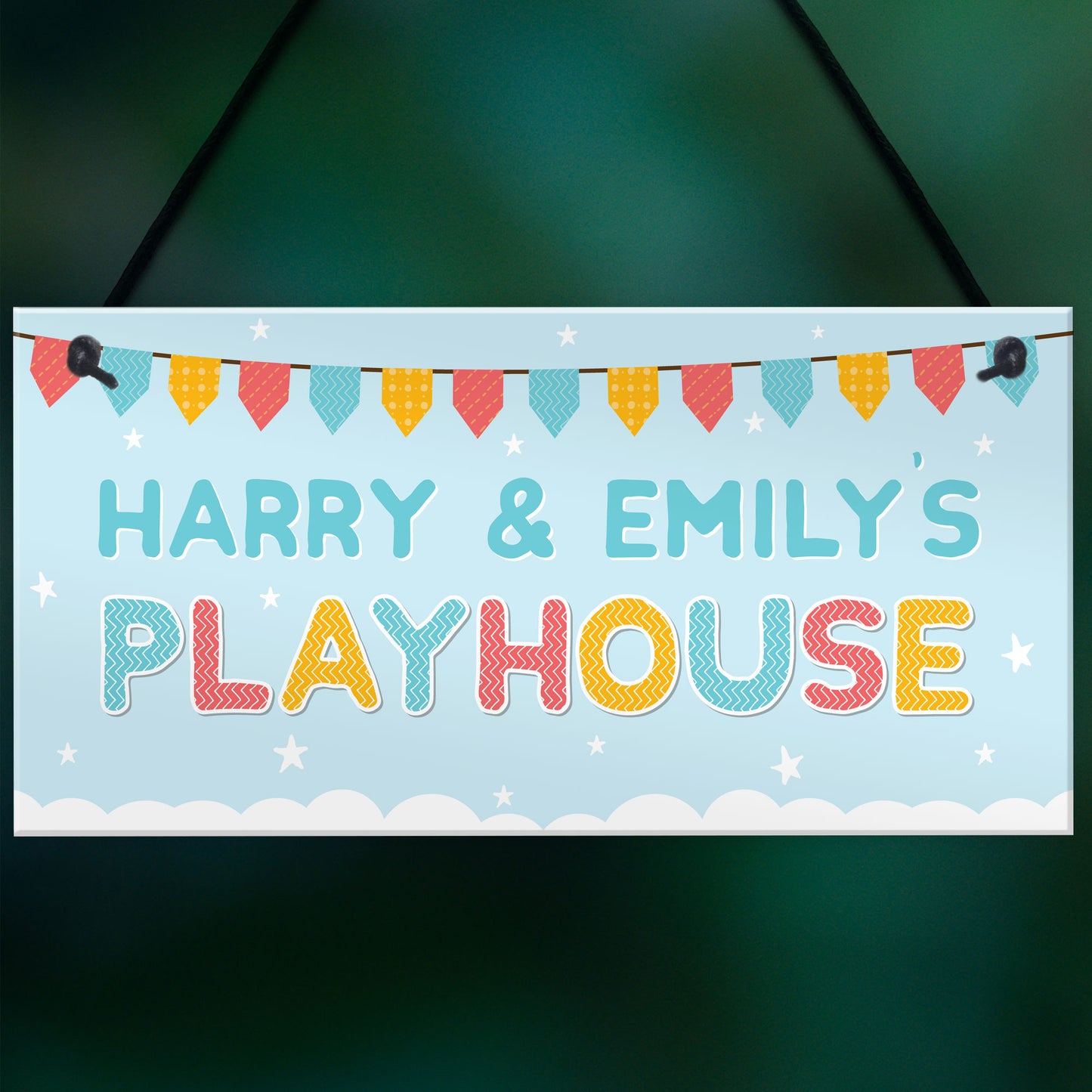 PERSONALISED Playhouse Hanging Sign Playroom Childrens Den